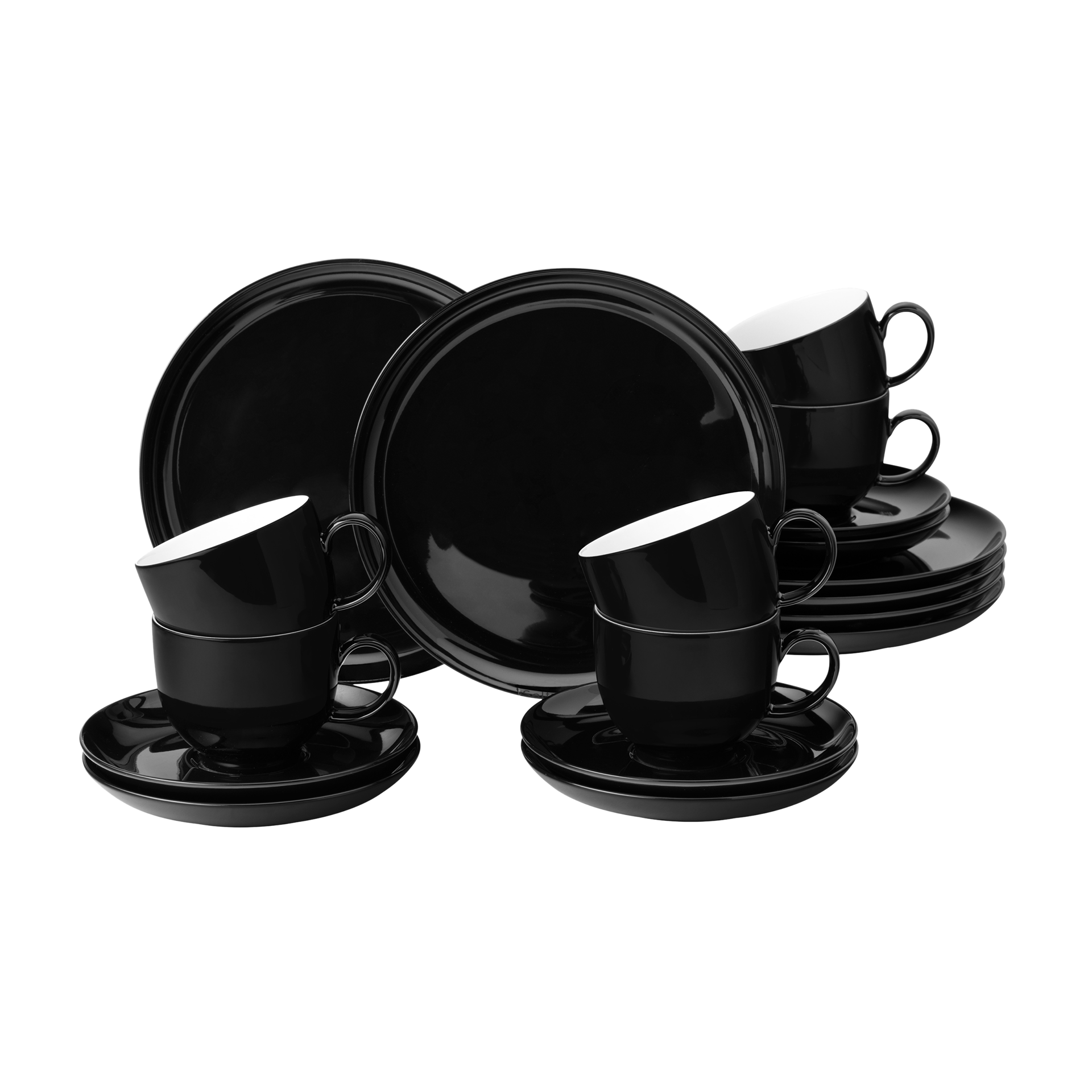 Kaffeeservice Lido 18-teilig Schwarz Kaffeeservice Lido 18-teilig Schwarz