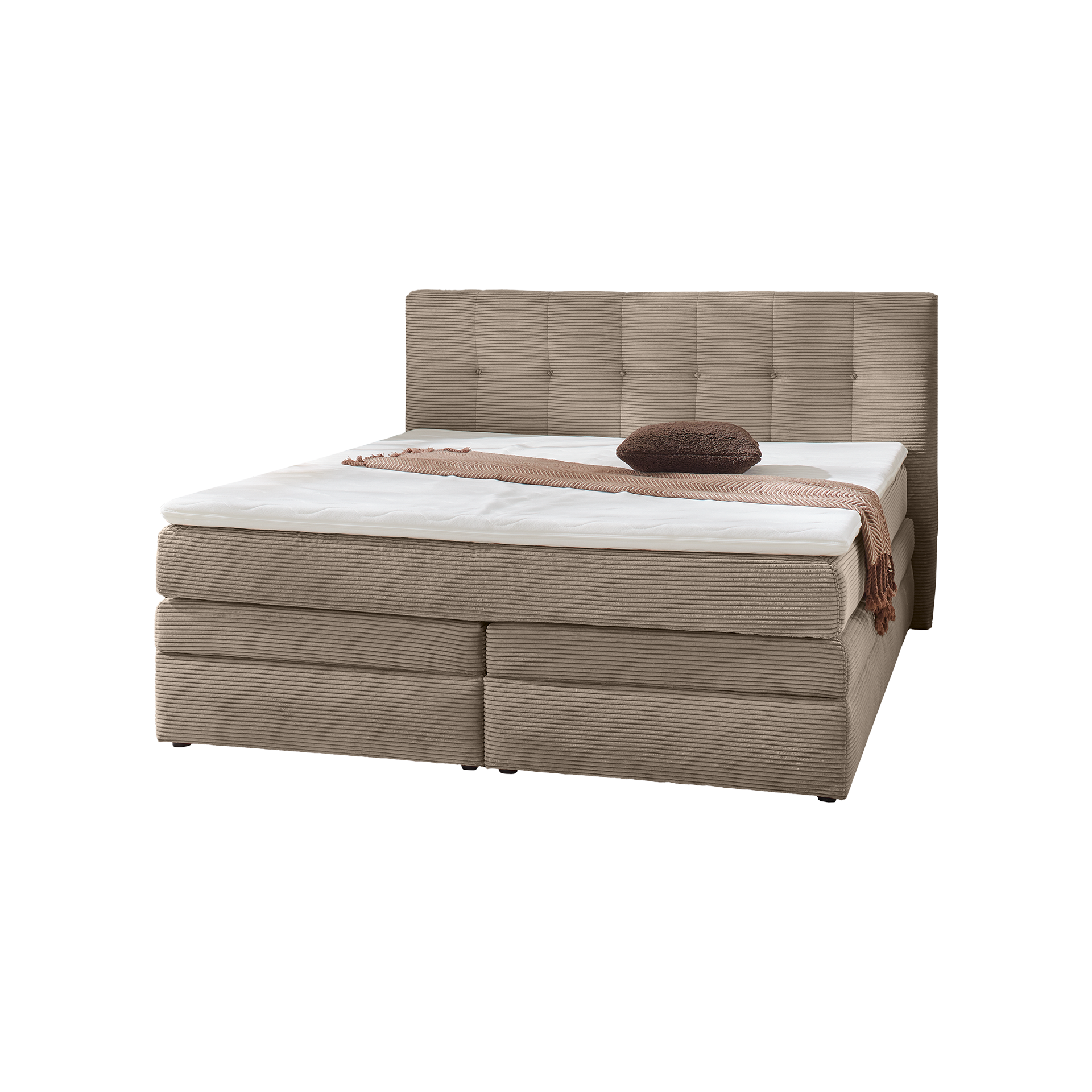 Boxspringbett Arny Braun 180x200 cm
