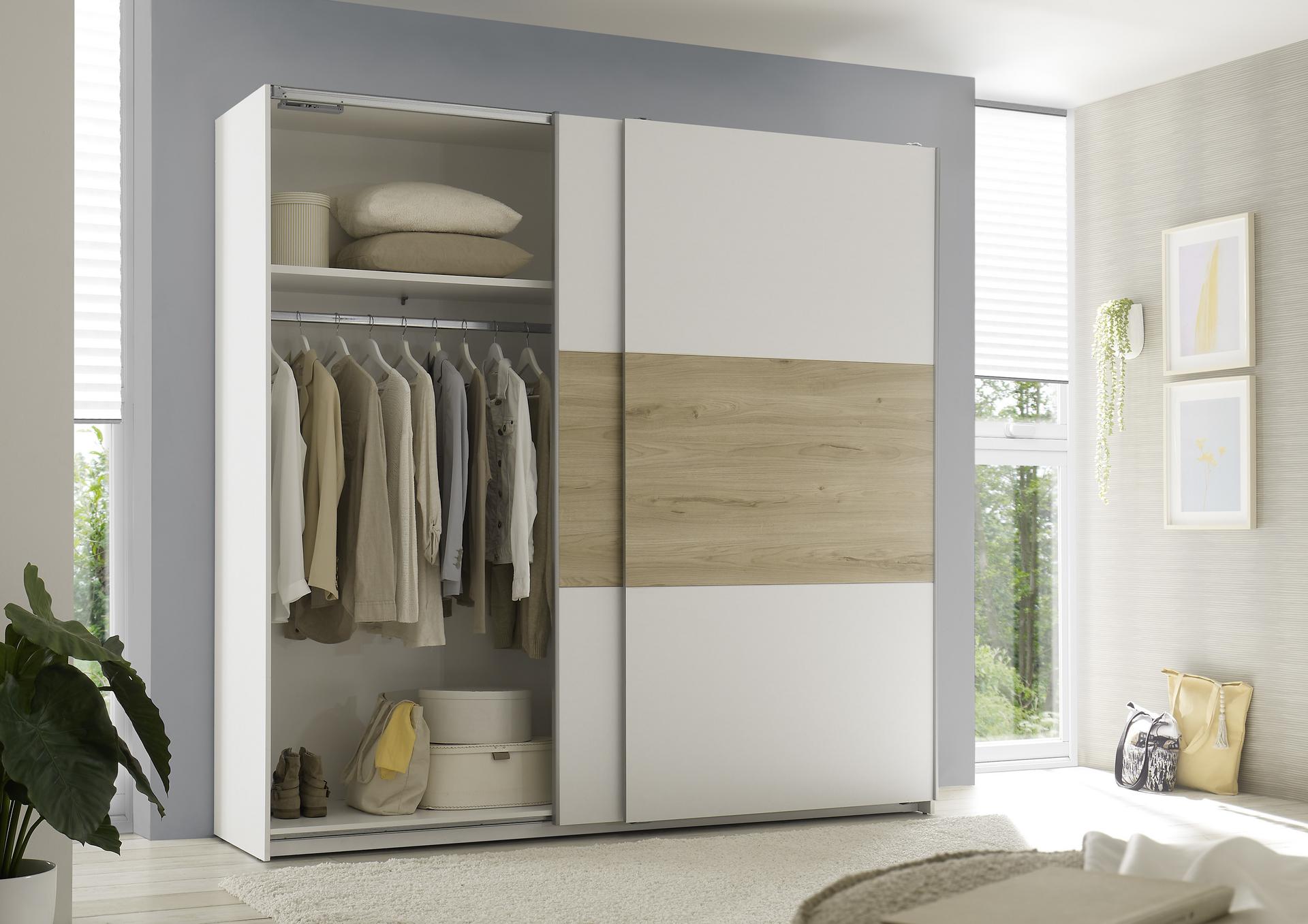 Schwebetürenschrank Kiss 2-türig Weiß 60*215*210 Schwebetürenschrank Kiss 2-türig Weiß 60*215*210