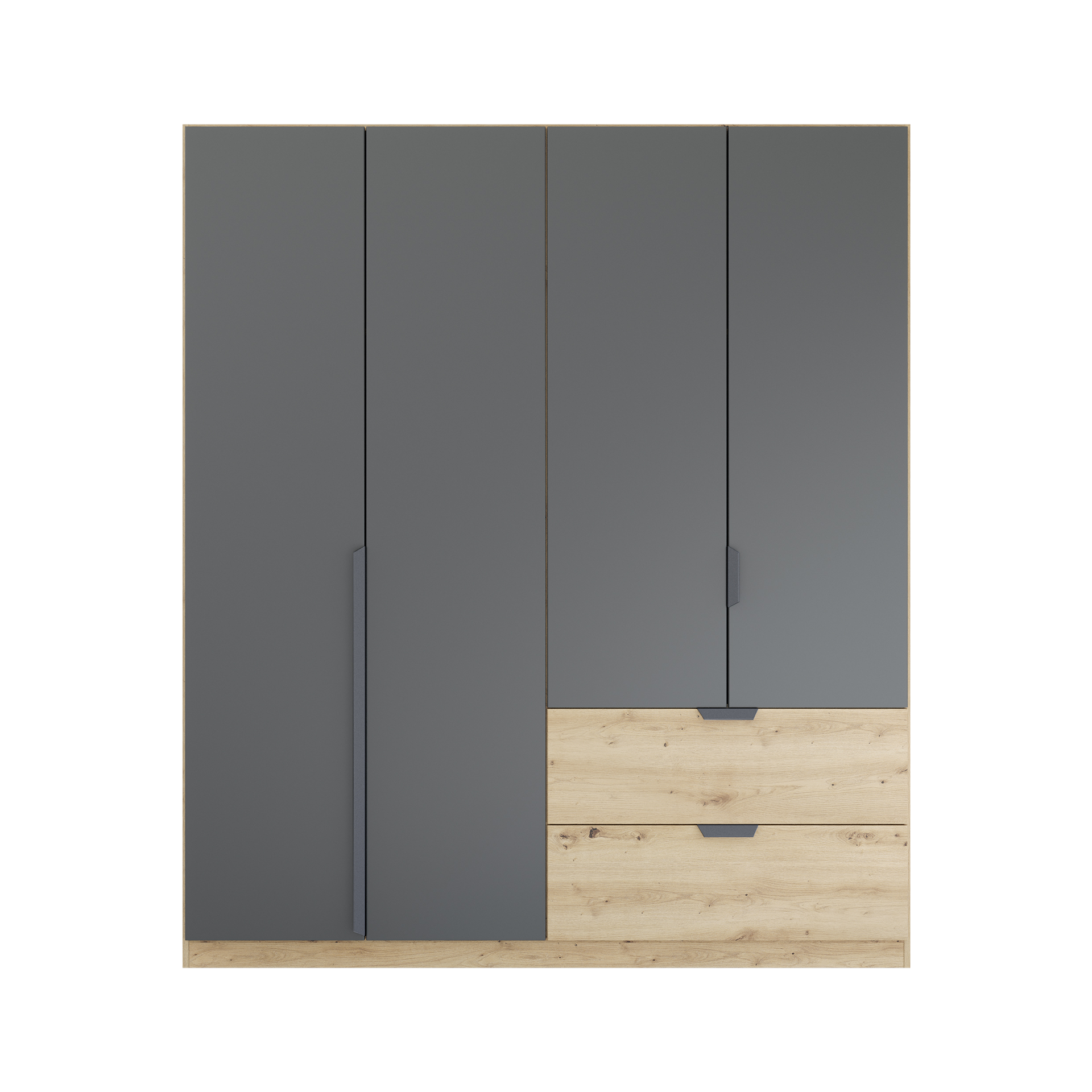 Drehtürenschrank Wildwest 4-türig Grau 54*181*210 Drehtürenschrank Wildwest 4-türig Grau 54*181*210