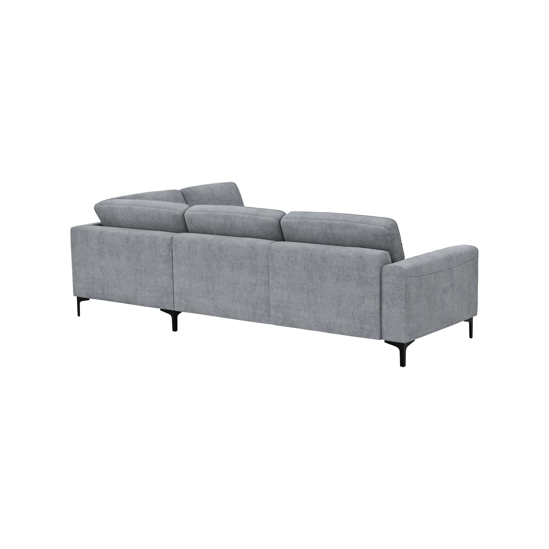 Global wohnen Ecksofa Oviedo Grau langer Schenkel rechts Global wohnen Ecksofa Oviedo Grau langer Schenkel rechts