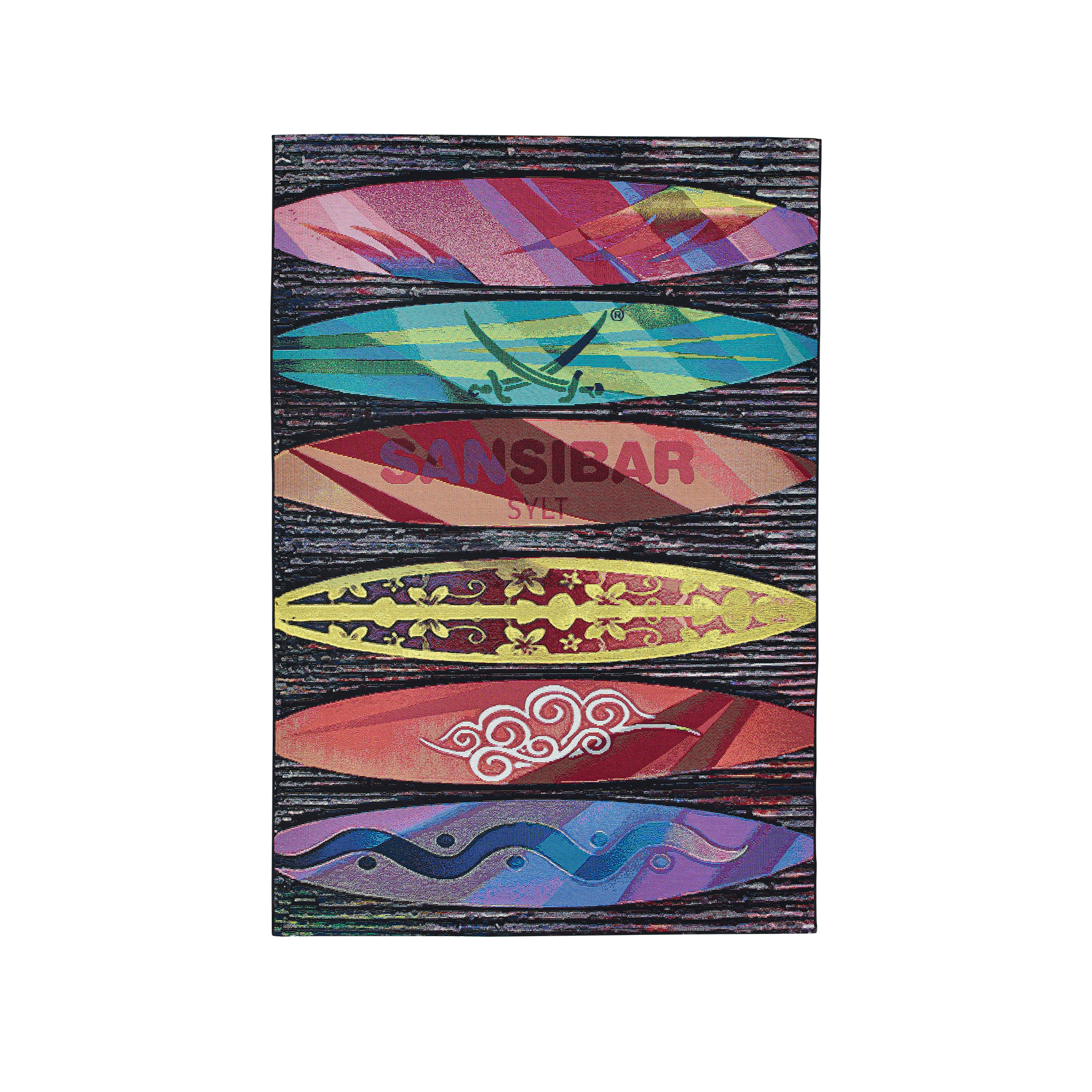 Outdoorteppich Sansibar Rantum Beach 130x190 Surf Multicolor