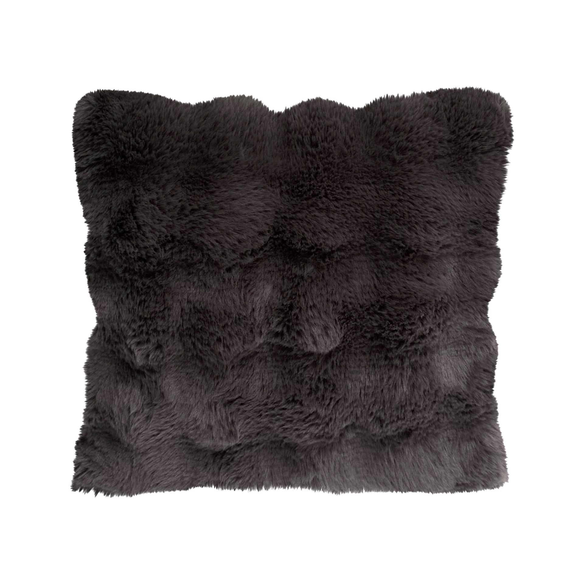 Kissen Rabbit Fur Anthrazit 45x45cm