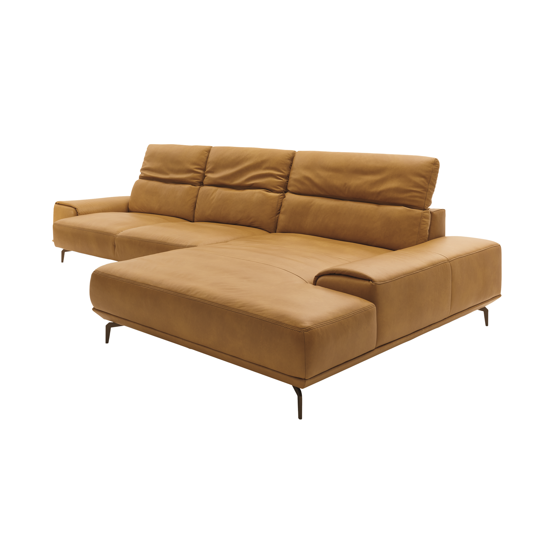 Musterring Ecksofa MR 2490 Braun Ottomane rechts Musterring Ecksofa MR 2490 Braun Ottomane rechts