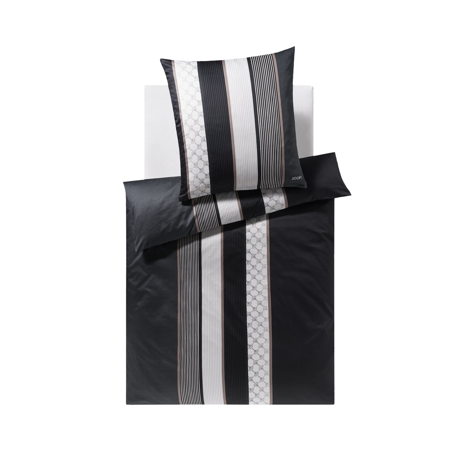 Satin Bettwäsche Cornflower Stripes Deepstone 135x200cm Satin Bettwäsche Cornflower Stripes Deepstone 135x200cm