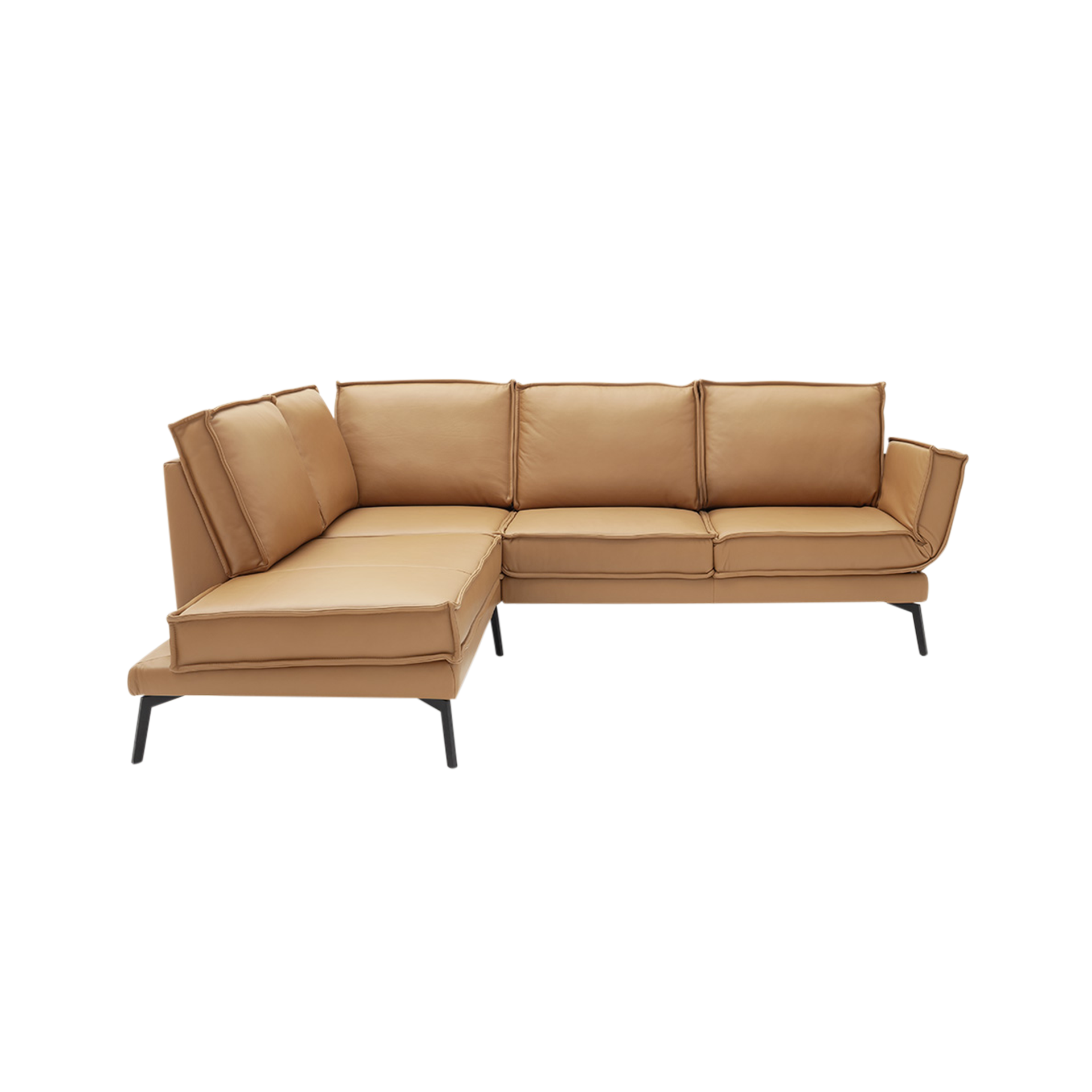 Ecksofa My Leder Braun mit umfangreichen Verstellmöglichkeiten Ecksofa My Leder Braun mit umfangreichen Verstellmöglichkeiten