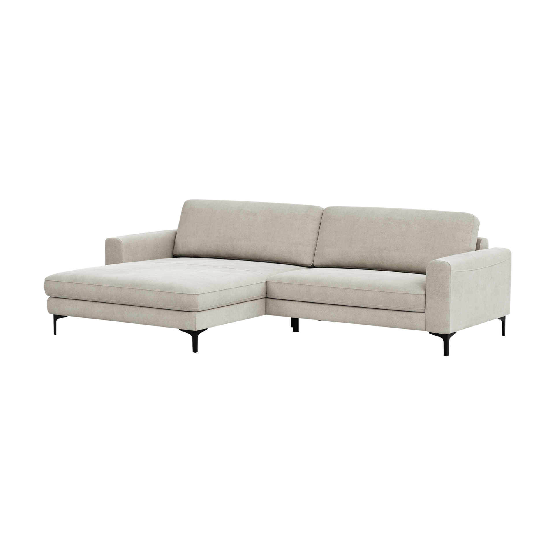 Global wohnen Ecksofa Oviedo Weiß langer Schenkel links Global wohnen Ecksofa Oviedo Weiß langer Schenkel links