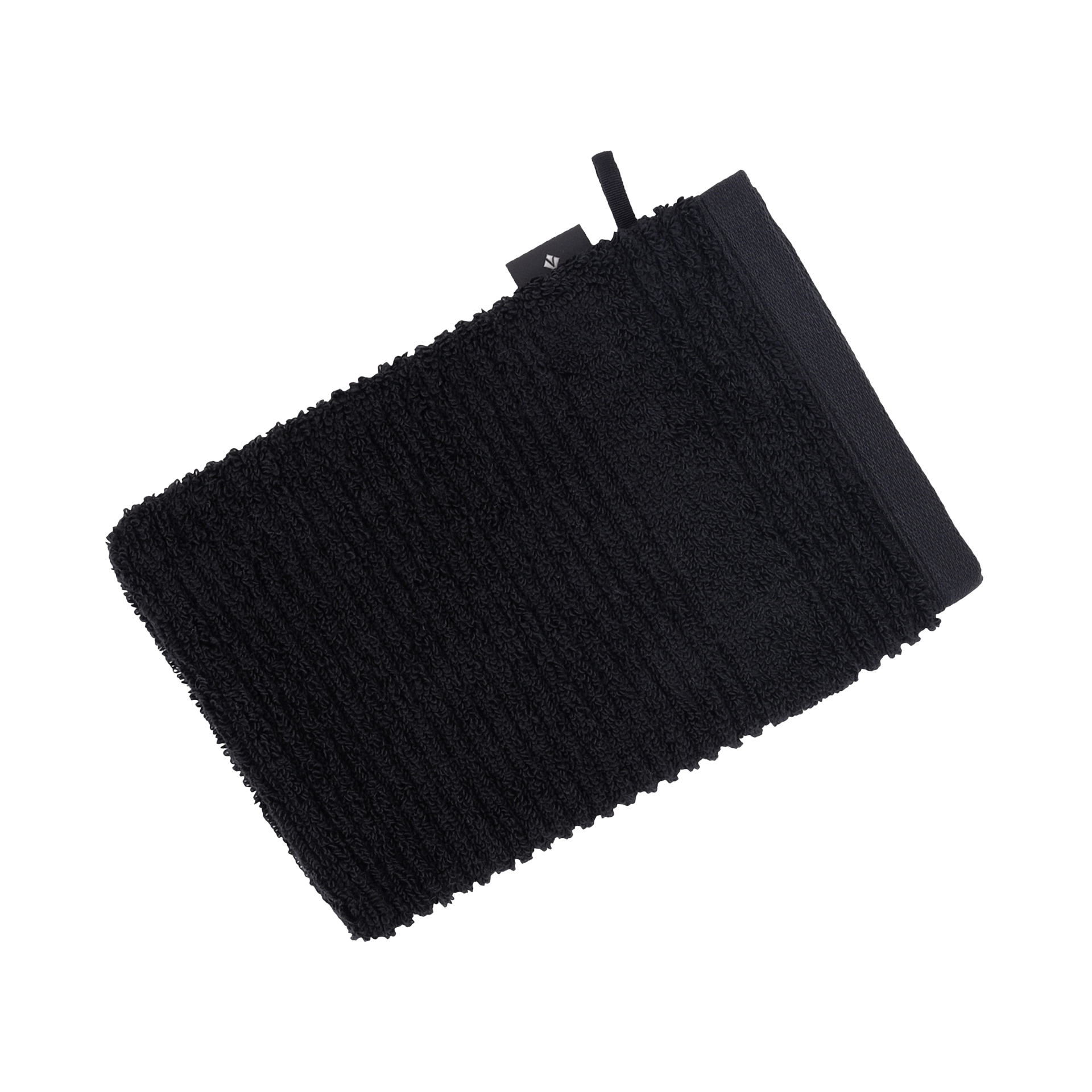 Vossen Waschhandschuh Tomorrow Schwarz 16x22cm Vossen Waschhandschuh Tomorrow Schwarz 16x22cm