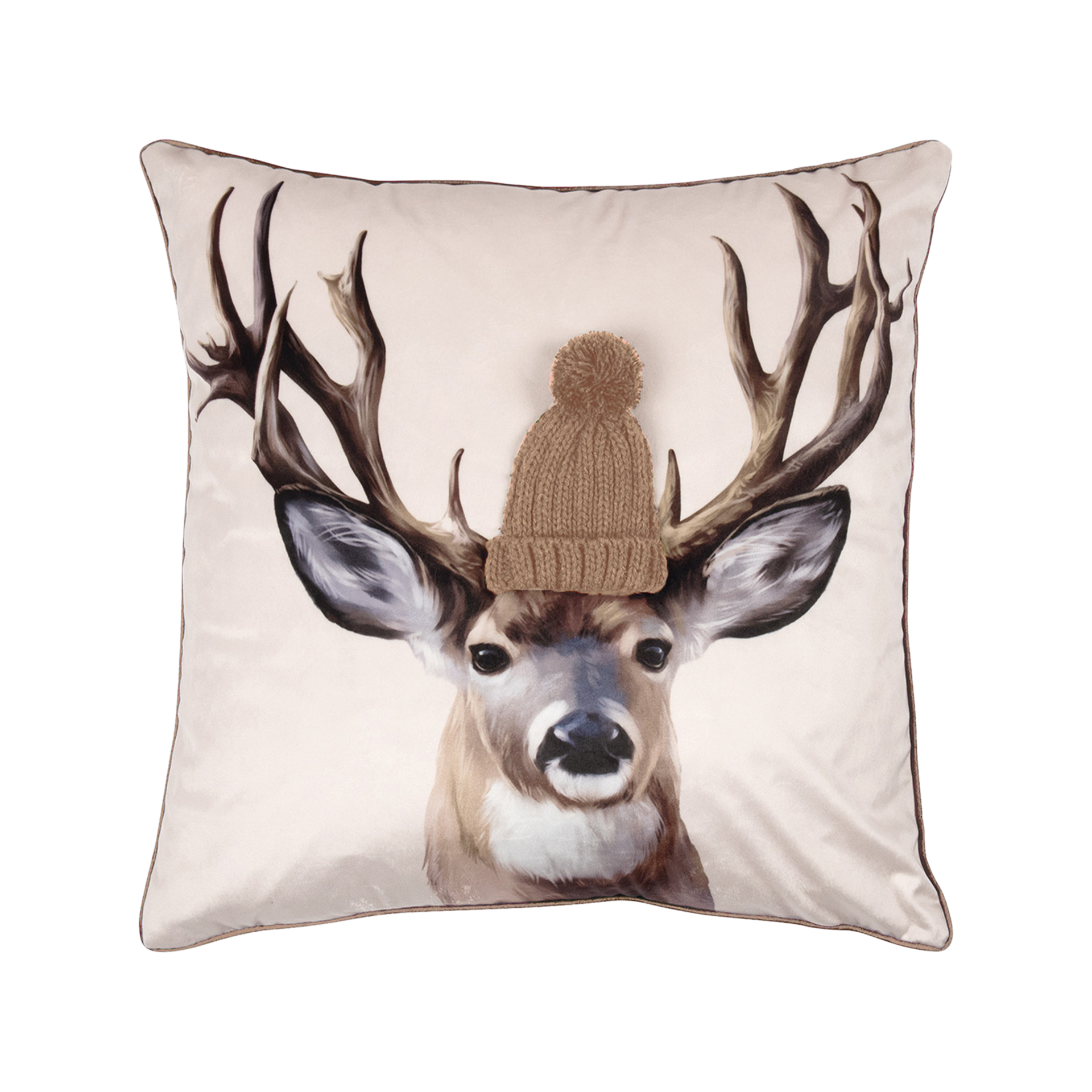 Kissenhülle Reindeer Beige