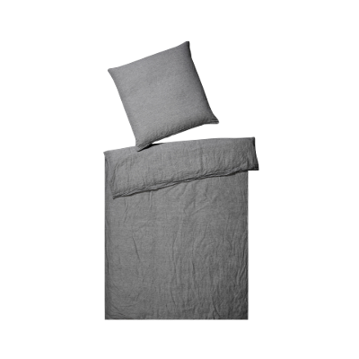 Halbleinen Bettwäsche Breeze Dunkelgrau 135x200cm Halbleinen Bettwäsche Breeze Dunkelgrau 135x200cm