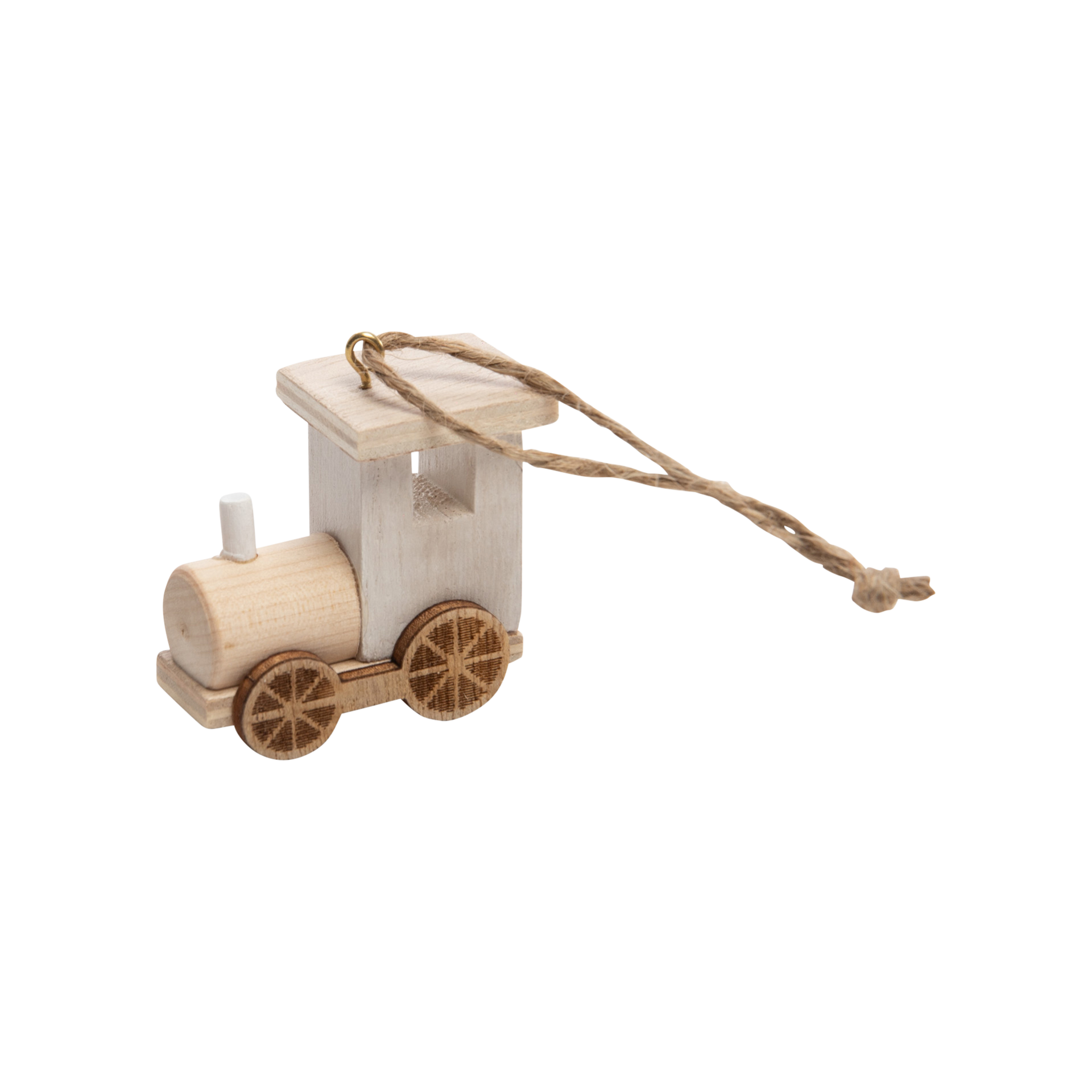 Dekoaufsteller Bahn Weiß-Natur