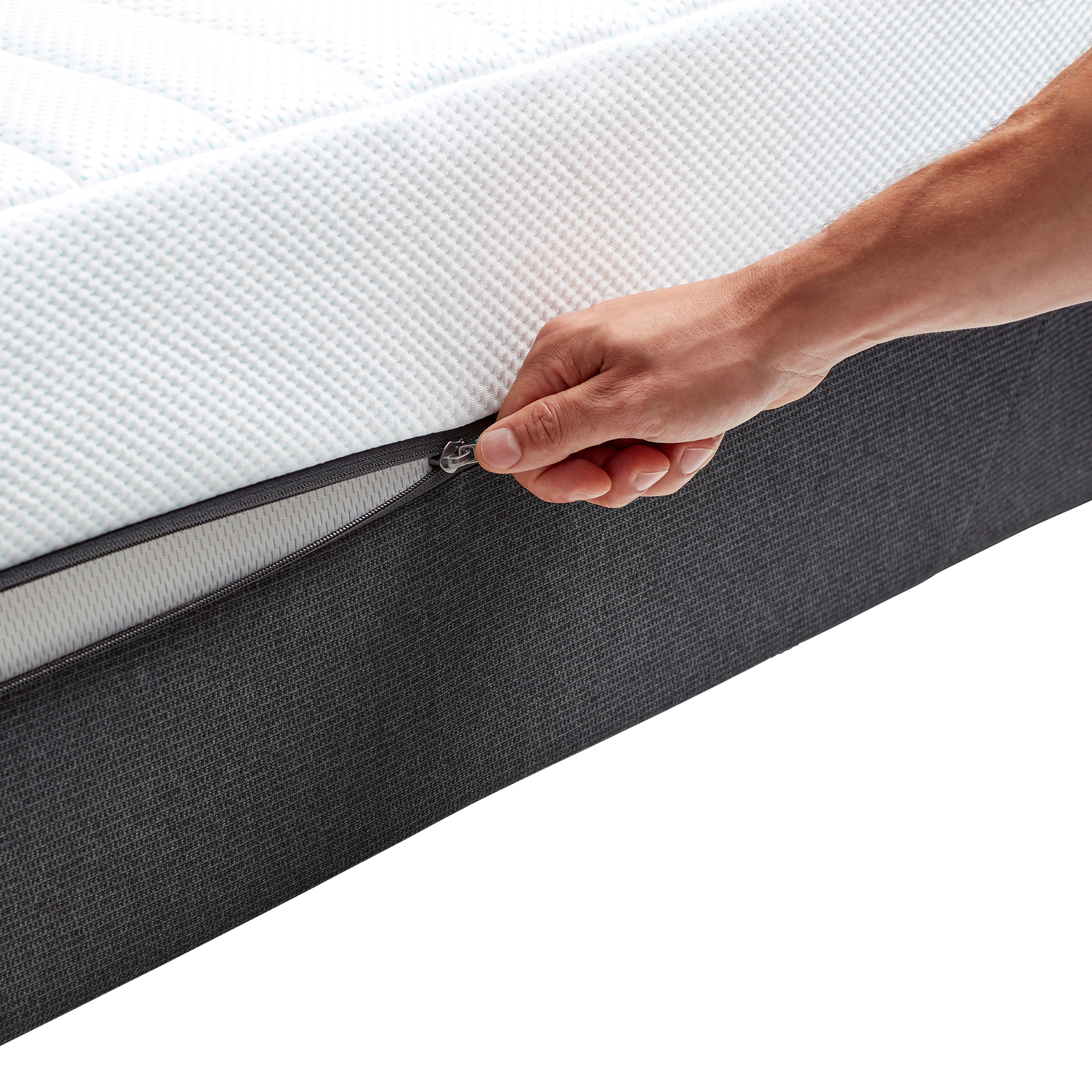 TEMPUR® Viscomatratze Pro CoolQuilt Hybrid 180x200 cm TEMPUR® Medium Firm Oberseite White Unterseite Charcoal Grey Höhe: 23 cm TEMPUR® Viscomatratze Pro CoolQuilt Hybrid 180x200 cm TEMPUR® Medium Firm Oberseite White Unterseite Charcoal Grey Höhe: 23 cm