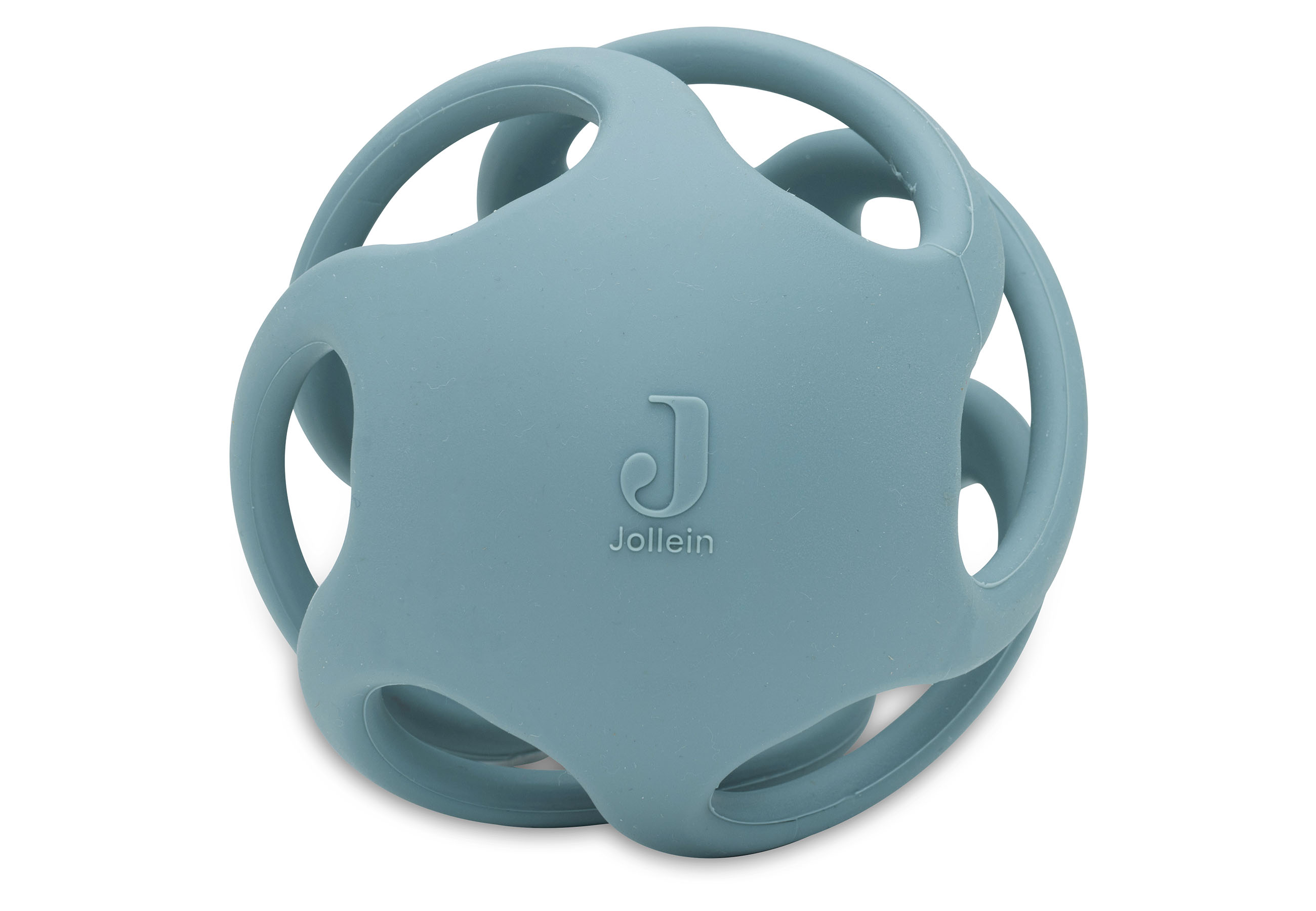 Beißring Ball aus Silikon Ø 9,5cm 3-teilig Sea Green