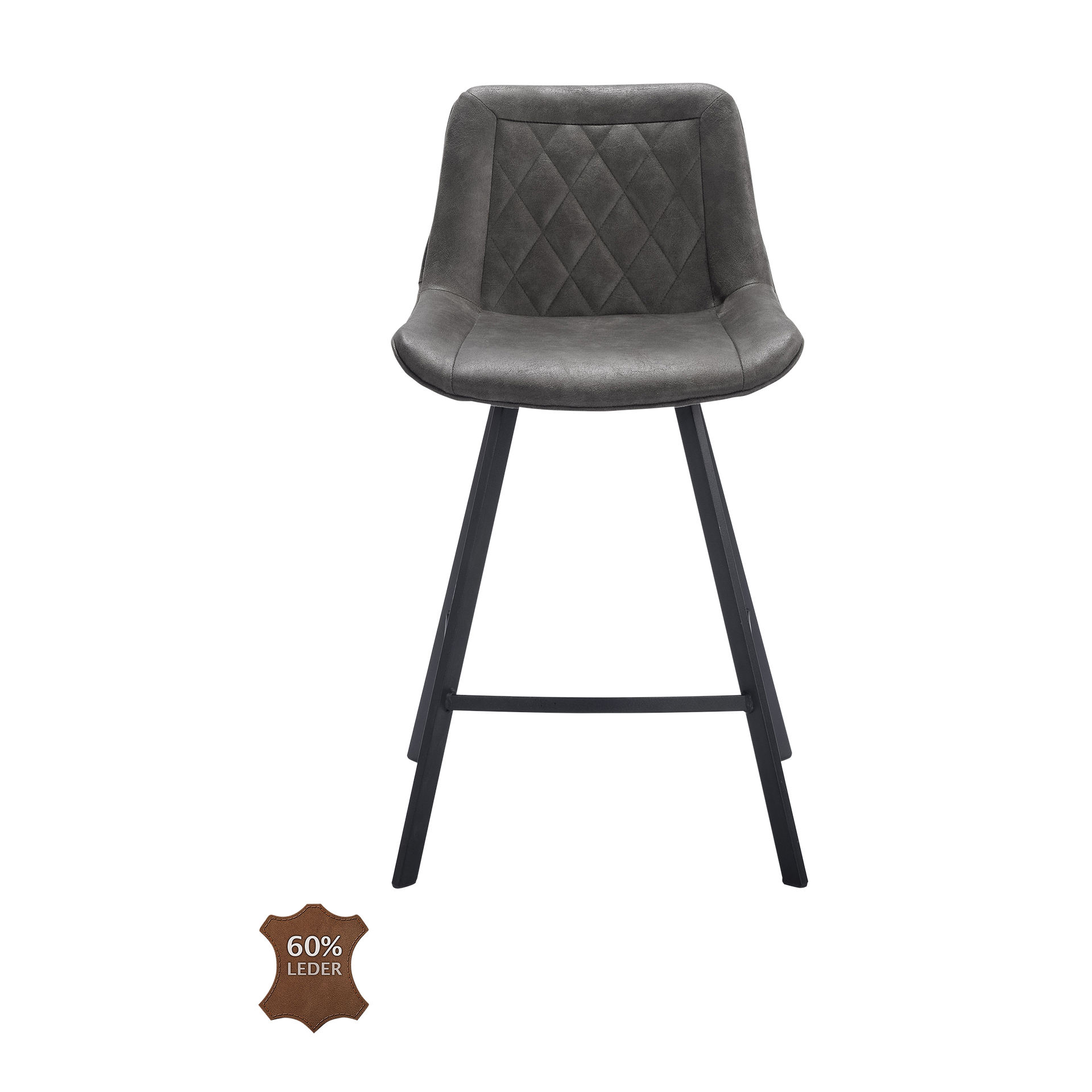 Natura Barhocker Wesley Bezug Stoff Bull Graphite Gestell Metall Schwarz pulverbeschichtet Natura Barhocker Wesley Bezug Stoff Bull Graphite Gestell Metall Schwarz pulverbeschichtet