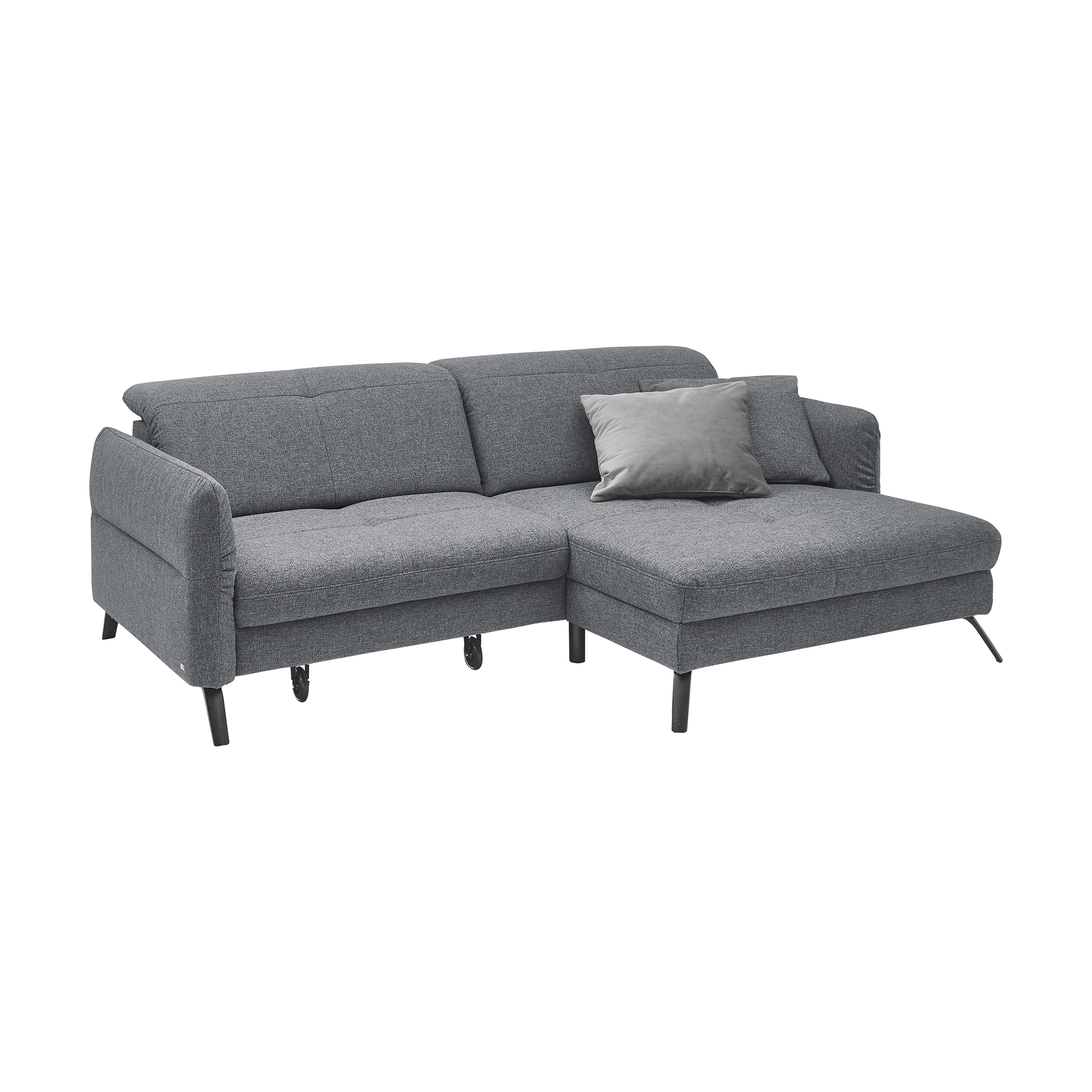 set one by Musterring Ecksofa SO 4400 Anthrazit Ottomane rechts