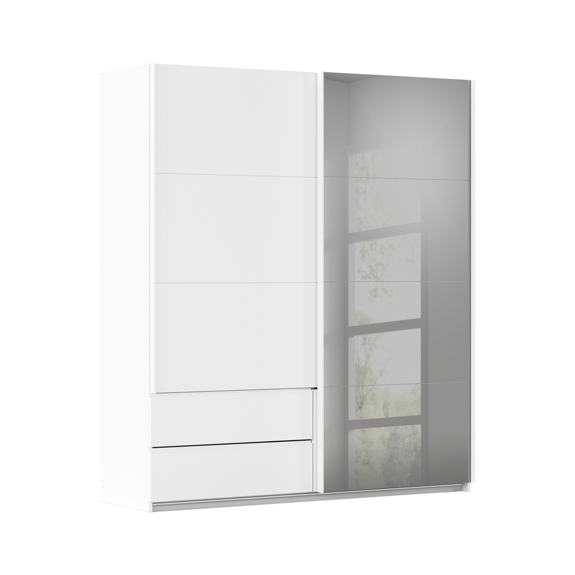 Schwebetürenschrank Elsa Weiß 62*189*214