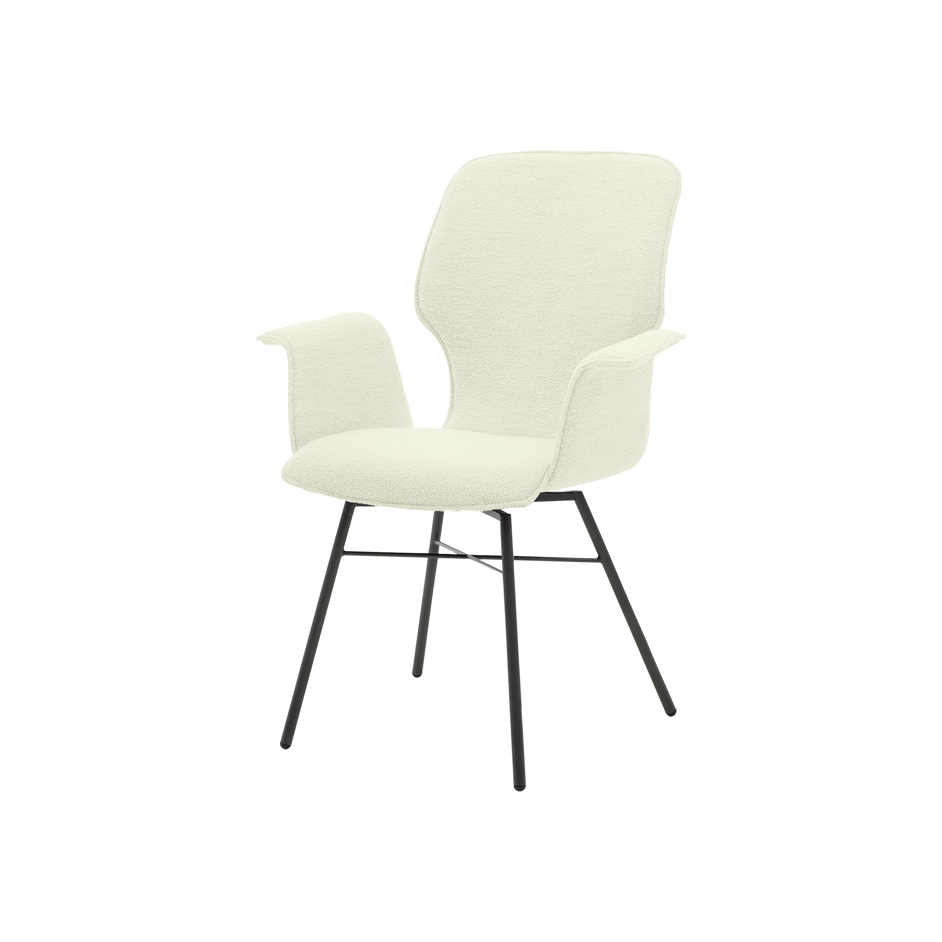 Musterring Armlehnstuhl Nevio Bezug Alpine ivory 101 Gestell Anthrazit Musterring Armlehnstuhl Nevio Bezug Alpine ivory 101 Gestell Anthrazit