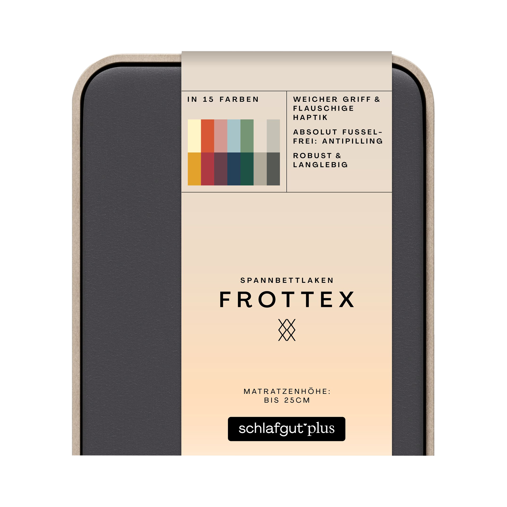 Spannbetttuch 120x200cm Grey Deep Spannbetttuch 120x200cm Grey Deep