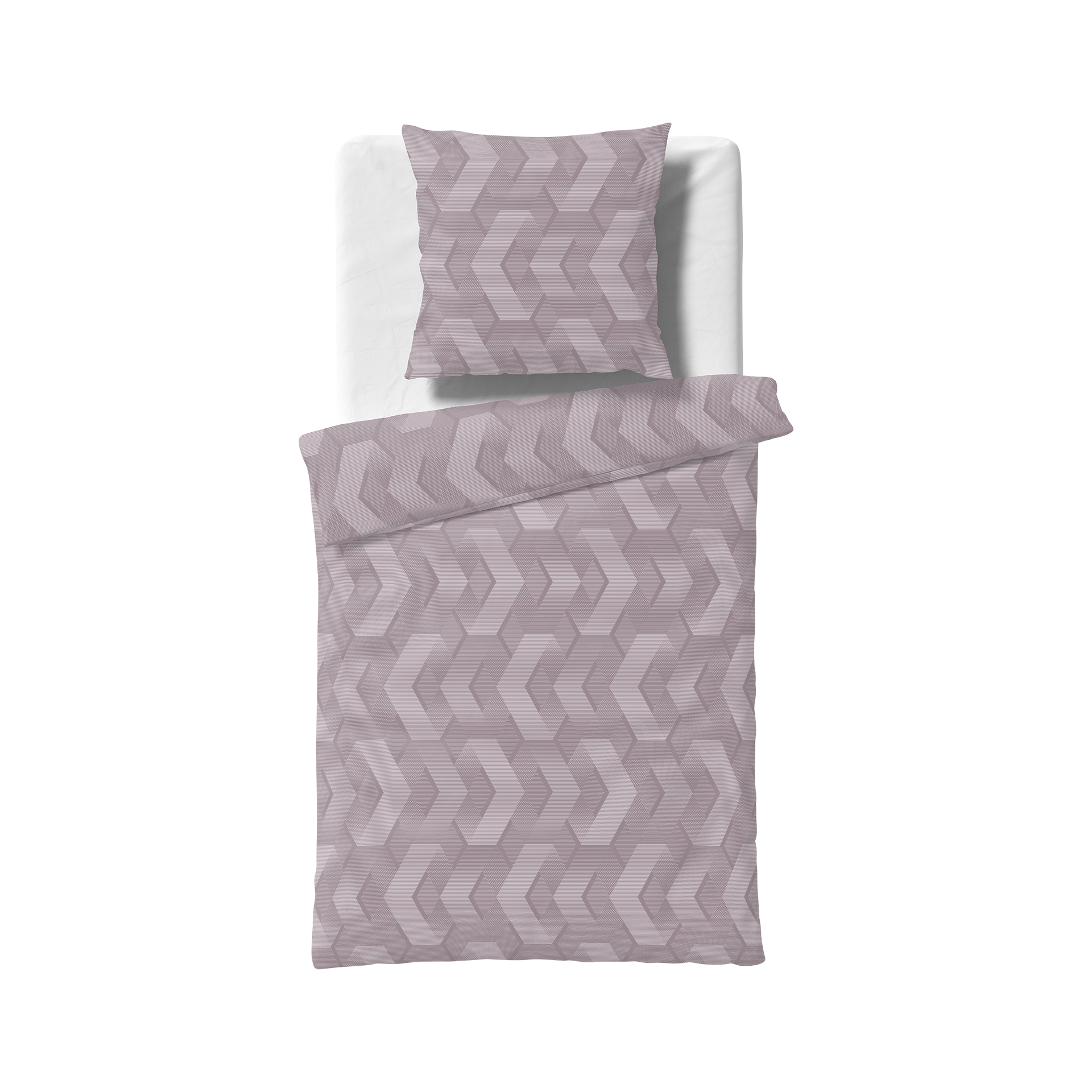 Jersey Bettwäsche Black Premium Mauve 135x200cm