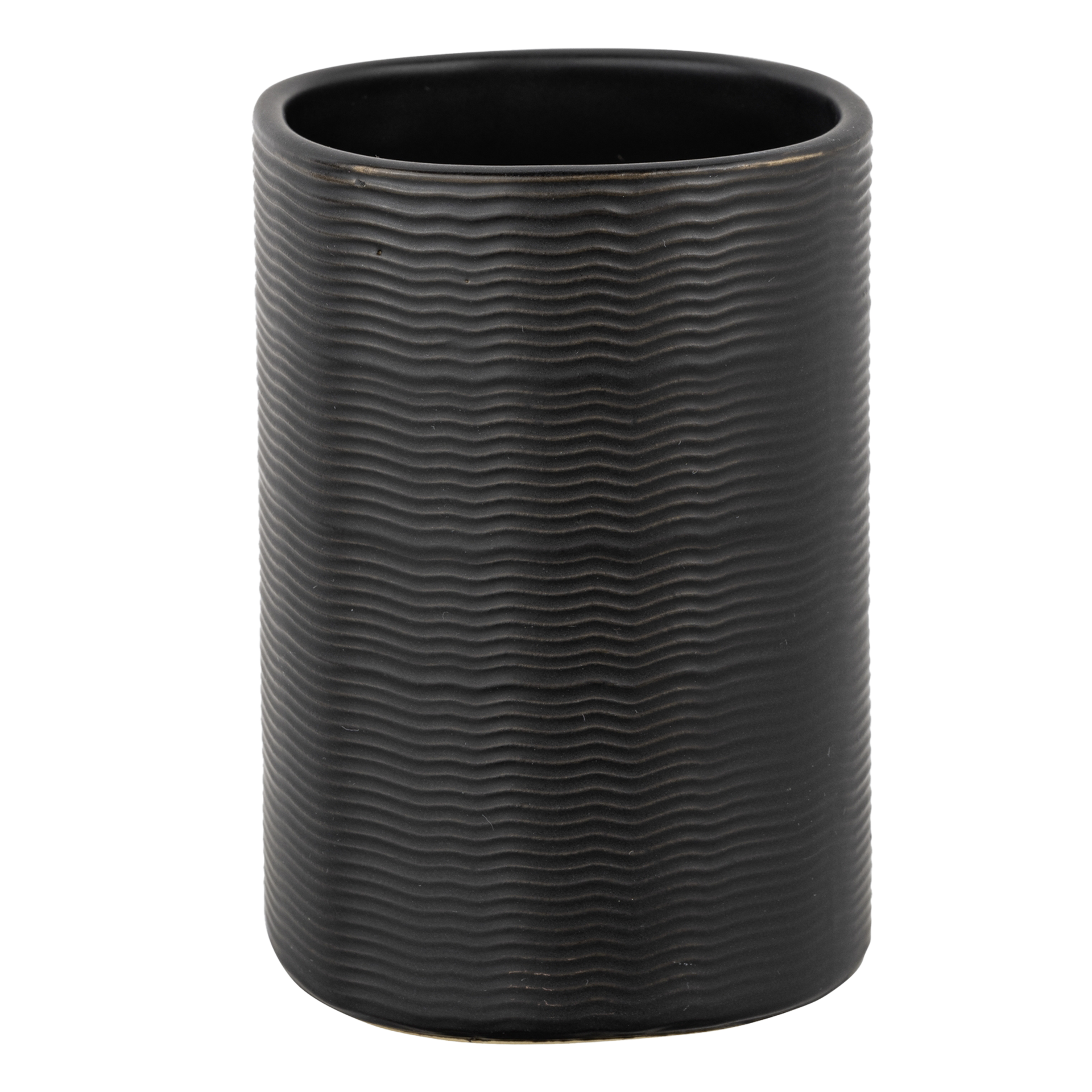 SCHÖNER WOHNEN-Kollektion Zahnputzbecher Zena Schwarz SCHÖNER WOHNEN-Kollektion Zahnputzbecher Zena Schwarz