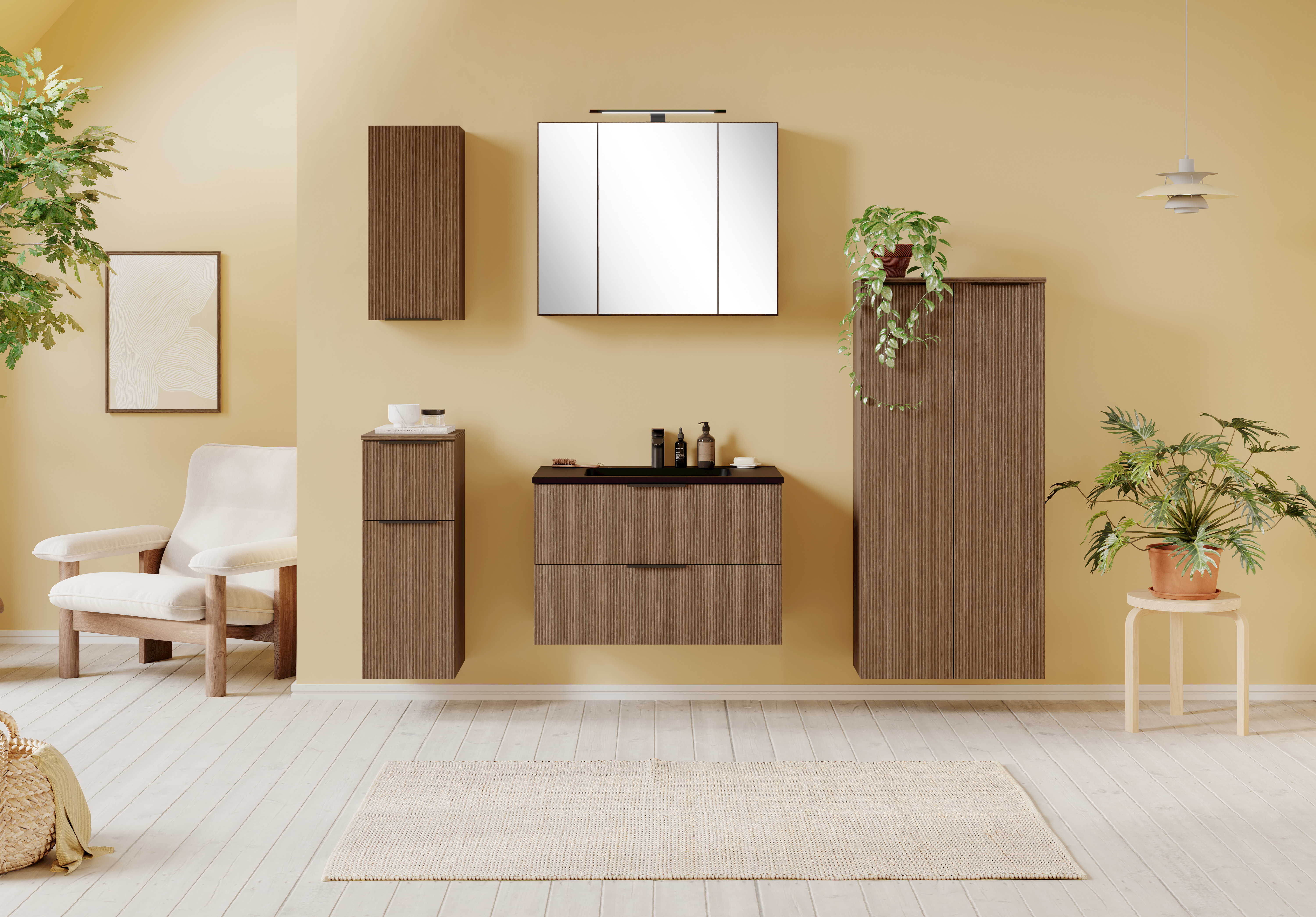 Badschrank Shelly Holzfarben 20*30*64 Badschrank Shelly Holzfarben 20*30*64
