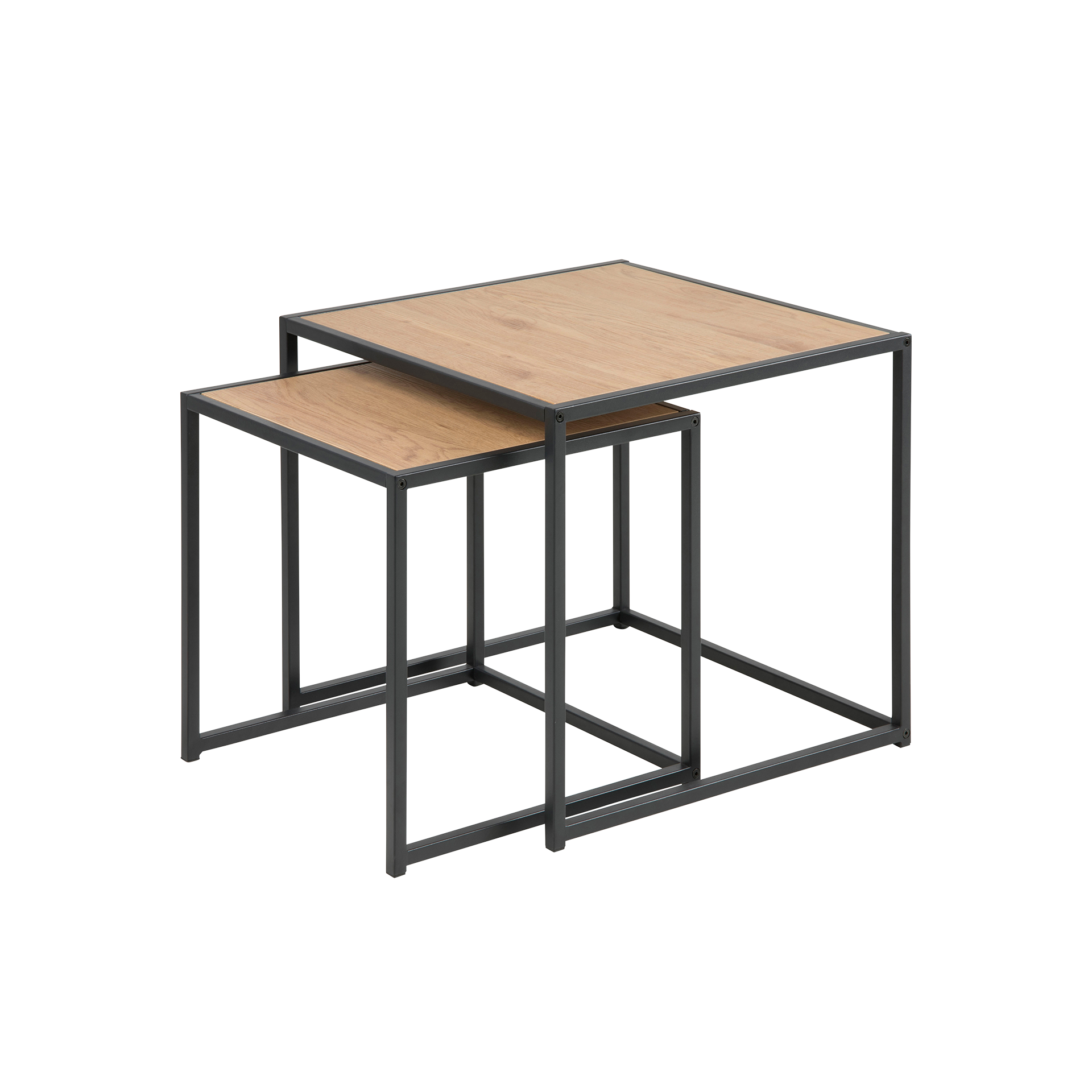 Couchtisch-Set Seaford 2-teilig Eichefarben 50*50*45 Couchtisch-Set Seaford 2-teilig Eichefarben 50*50*45