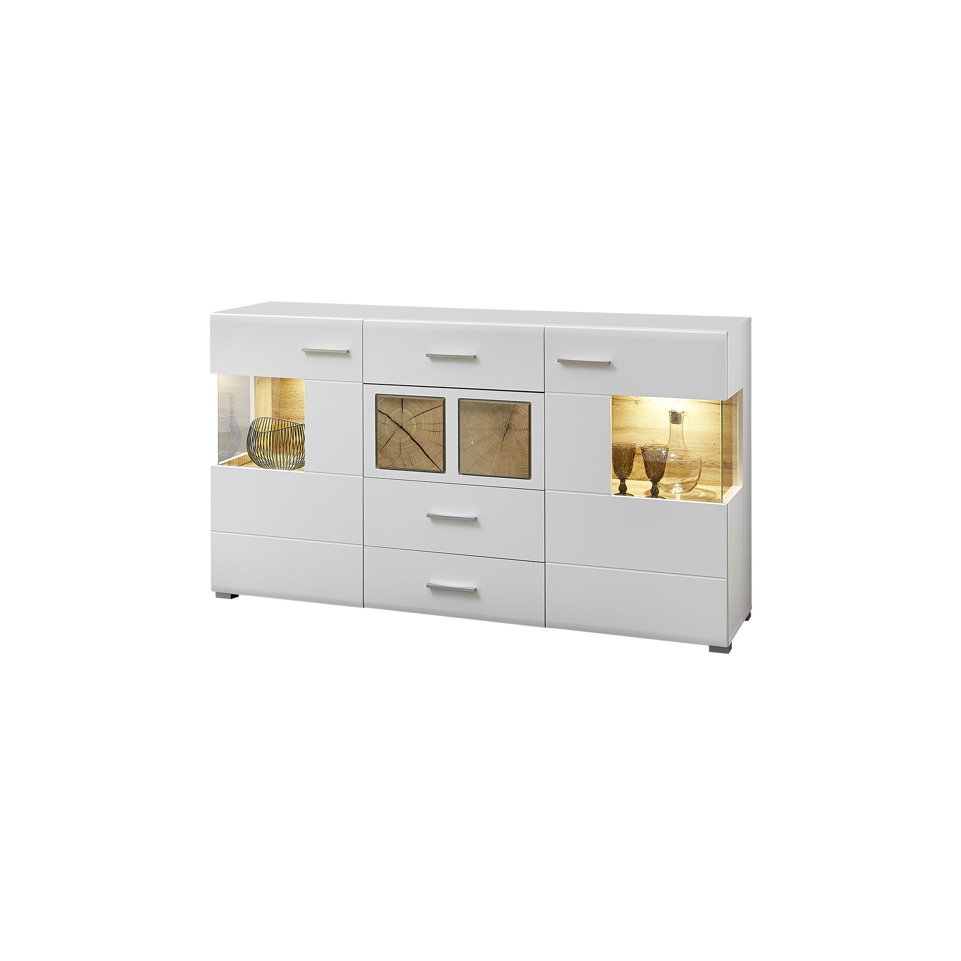 Paul Phillip Sideboard Funda Weiß mit Beleuchtung 42*170*94