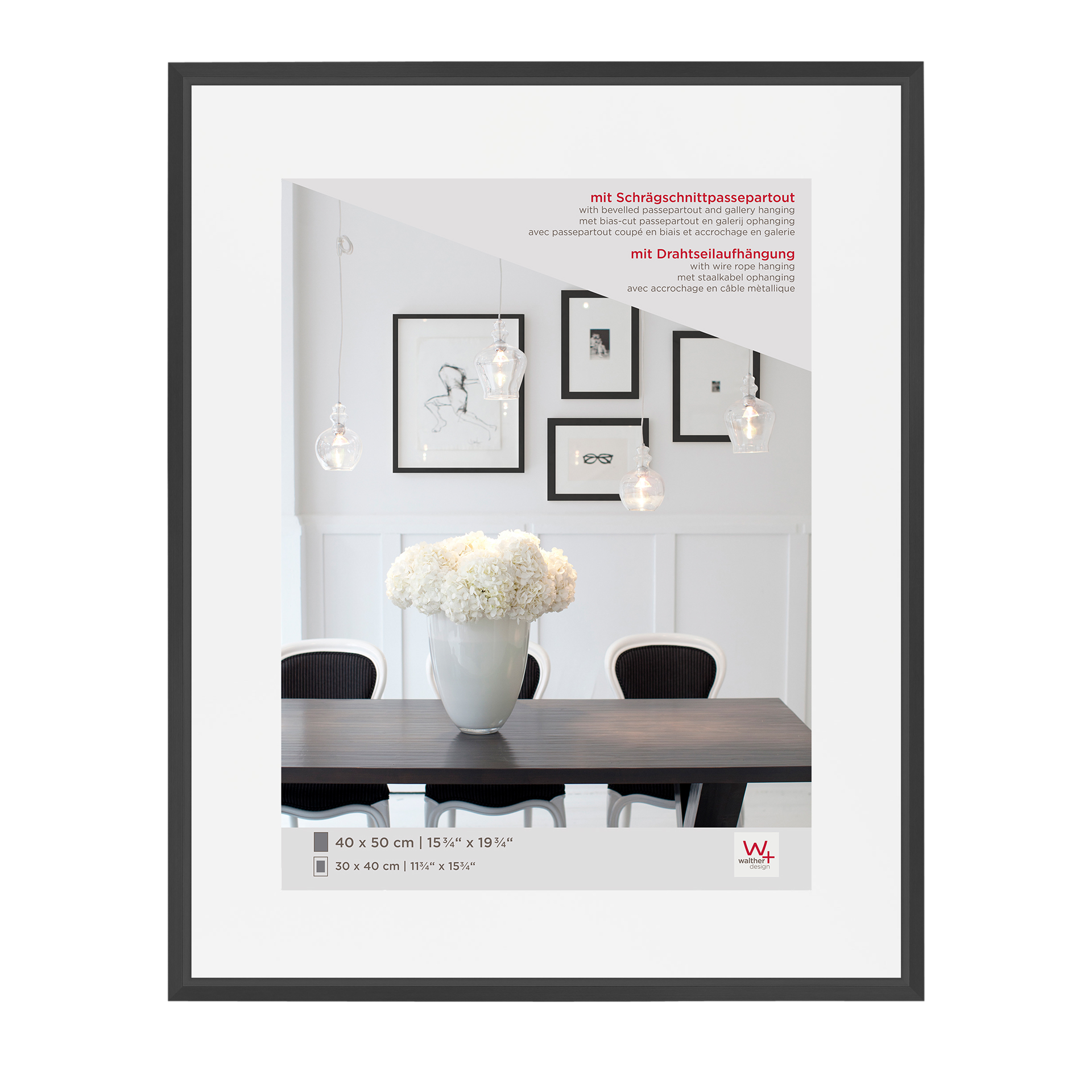 Bilderrahmen Steel Style schwarz Bilderrahmen Steel Style schwarz