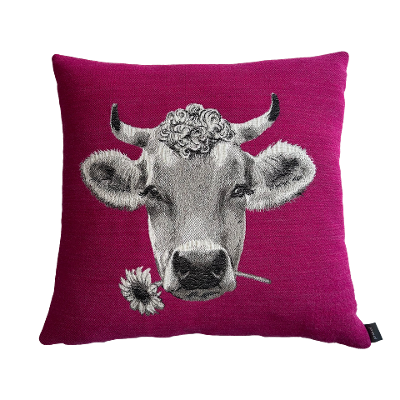 Kissenhülle Moo pink 45x45cm Kissenhülle Moo pink 45x45cm