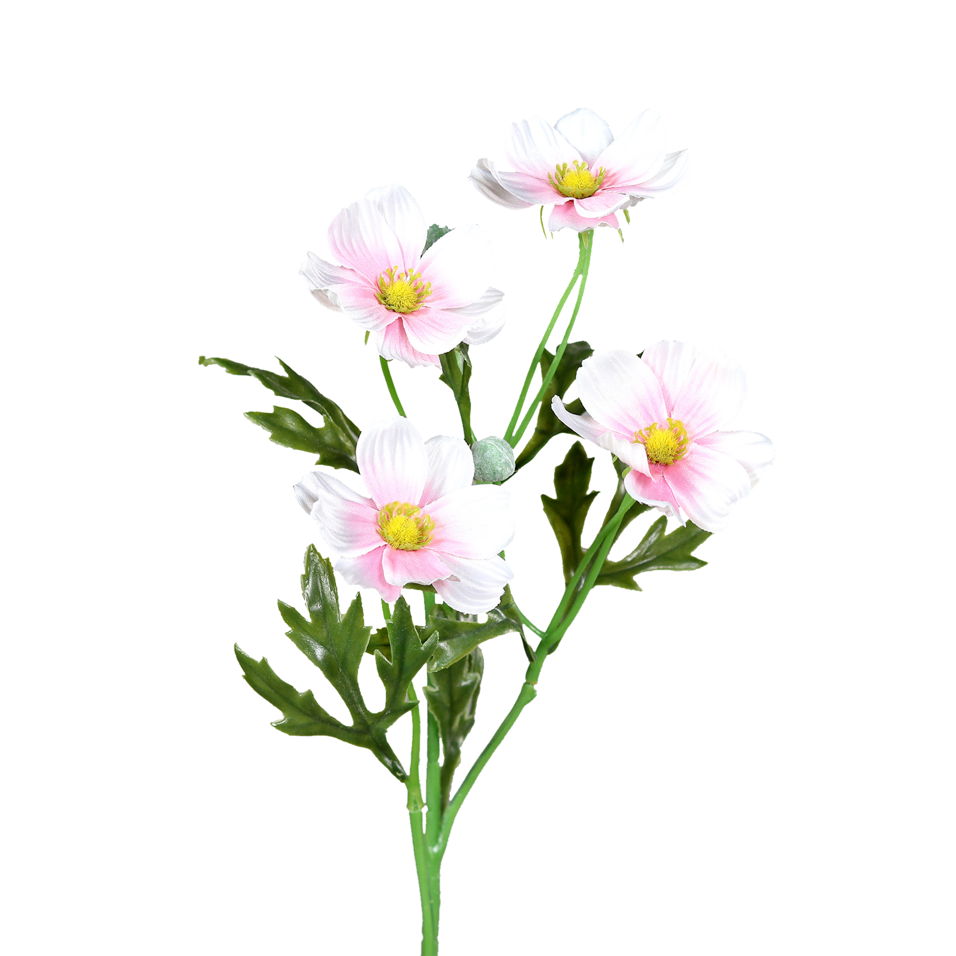 Kunstblume Cosmea Weiß-Rose Kunstblume Cosmea Weiß-Rose