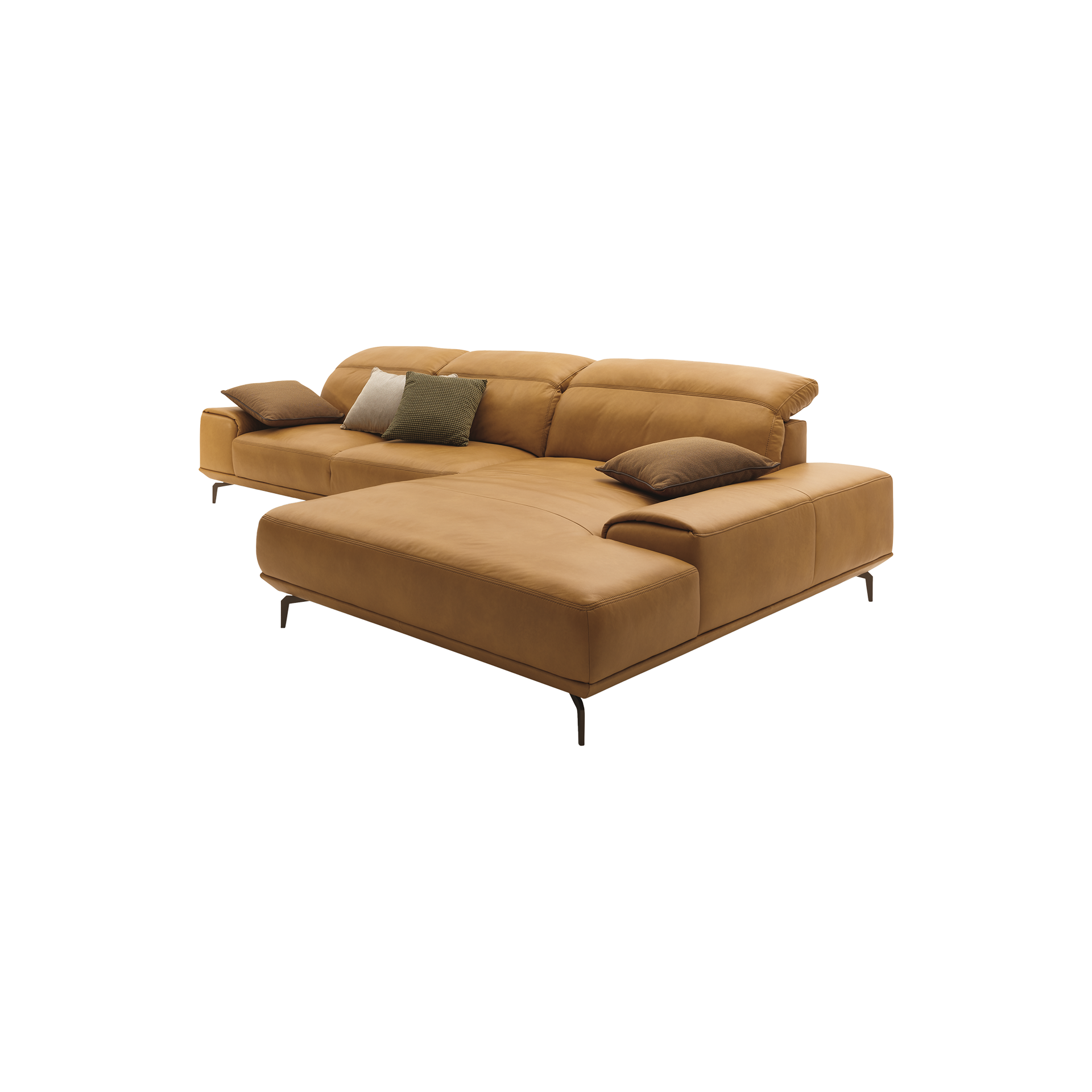 Musterring Ecksofa MR 2490 Braun Ottomane rechts Musterring Ecksofa MR 2490 Braun Ottomane rechts