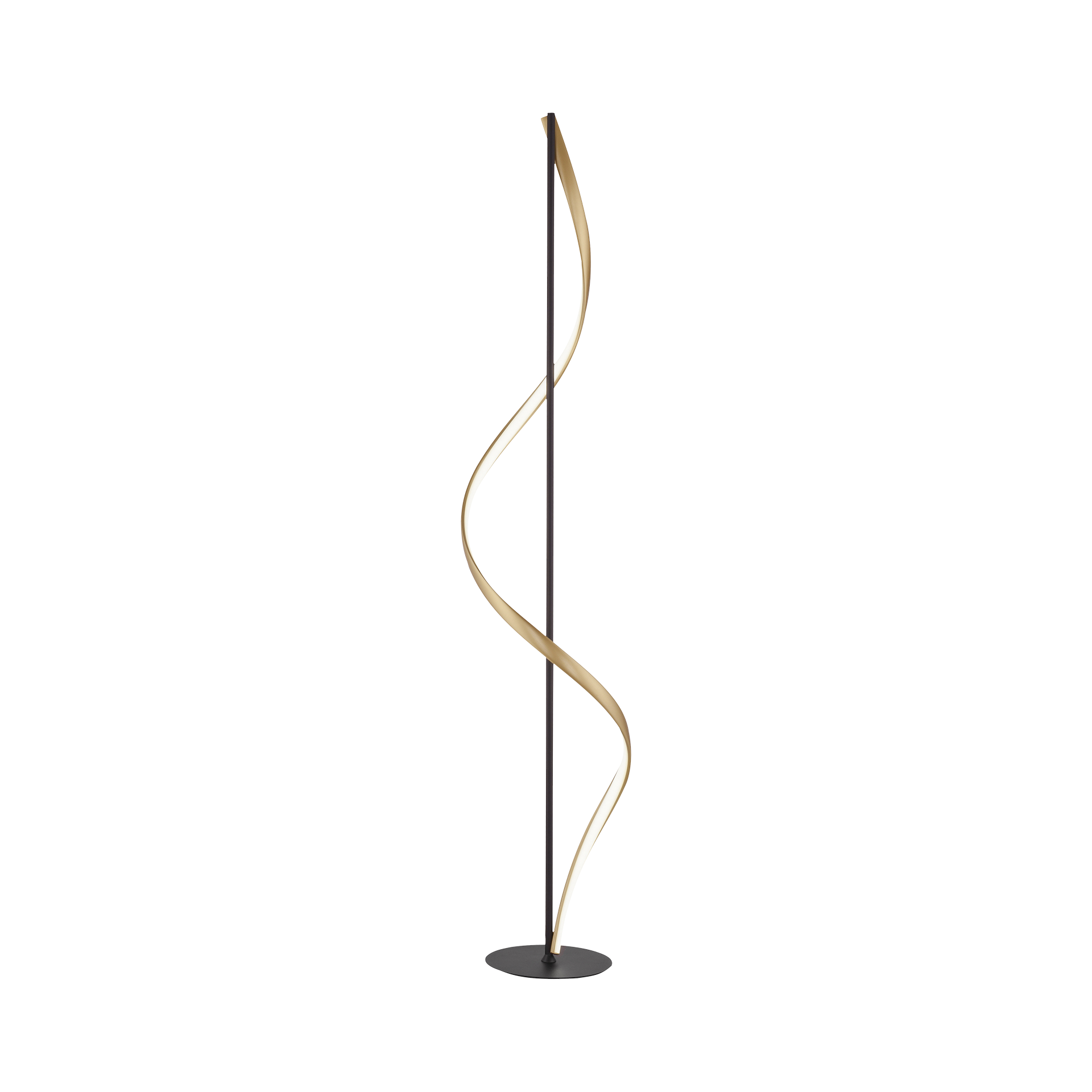 Stehleuchte Q-SWING Silber Anthrazit goldfarben