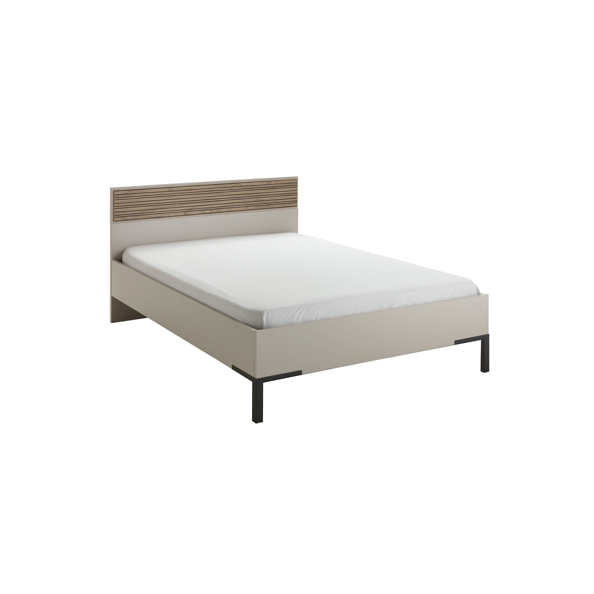 Bettanlage Brüssel Kopfteil Cahsmere Absetzung Stripped Wood Gestell Cashmere 120x200 cm Bettanlage Brüssel Kopfteil Cahsmere Absetzung Stripped Wood Gestell Cashmere 120x200 cm