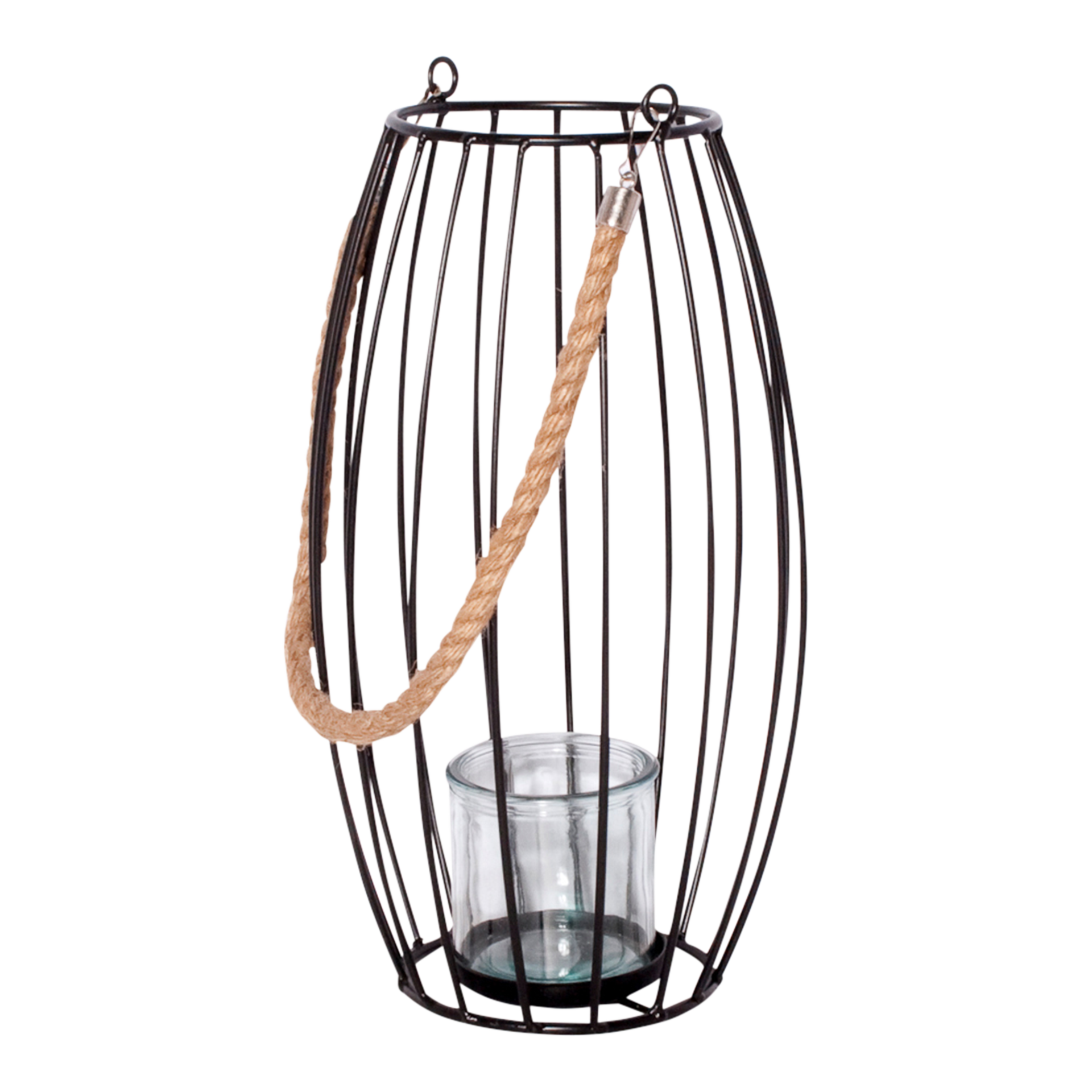 Kerzenhalter Glitter Schwarz