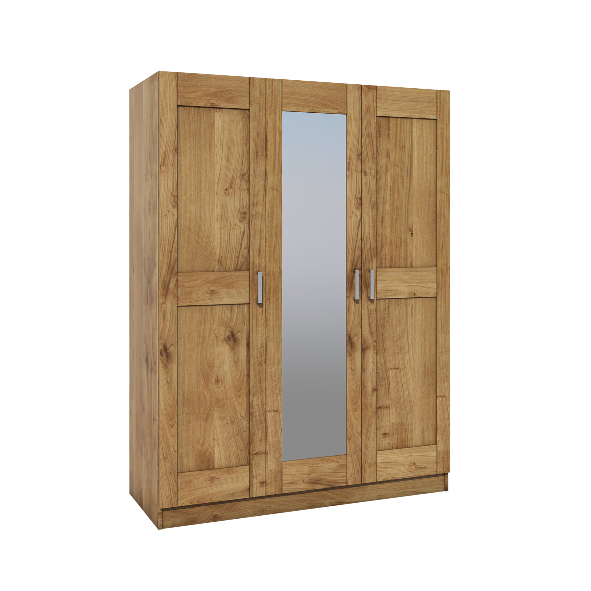 Novofurn Drehtürenschrank Tom 3-türig Eichefarben 60*152*205