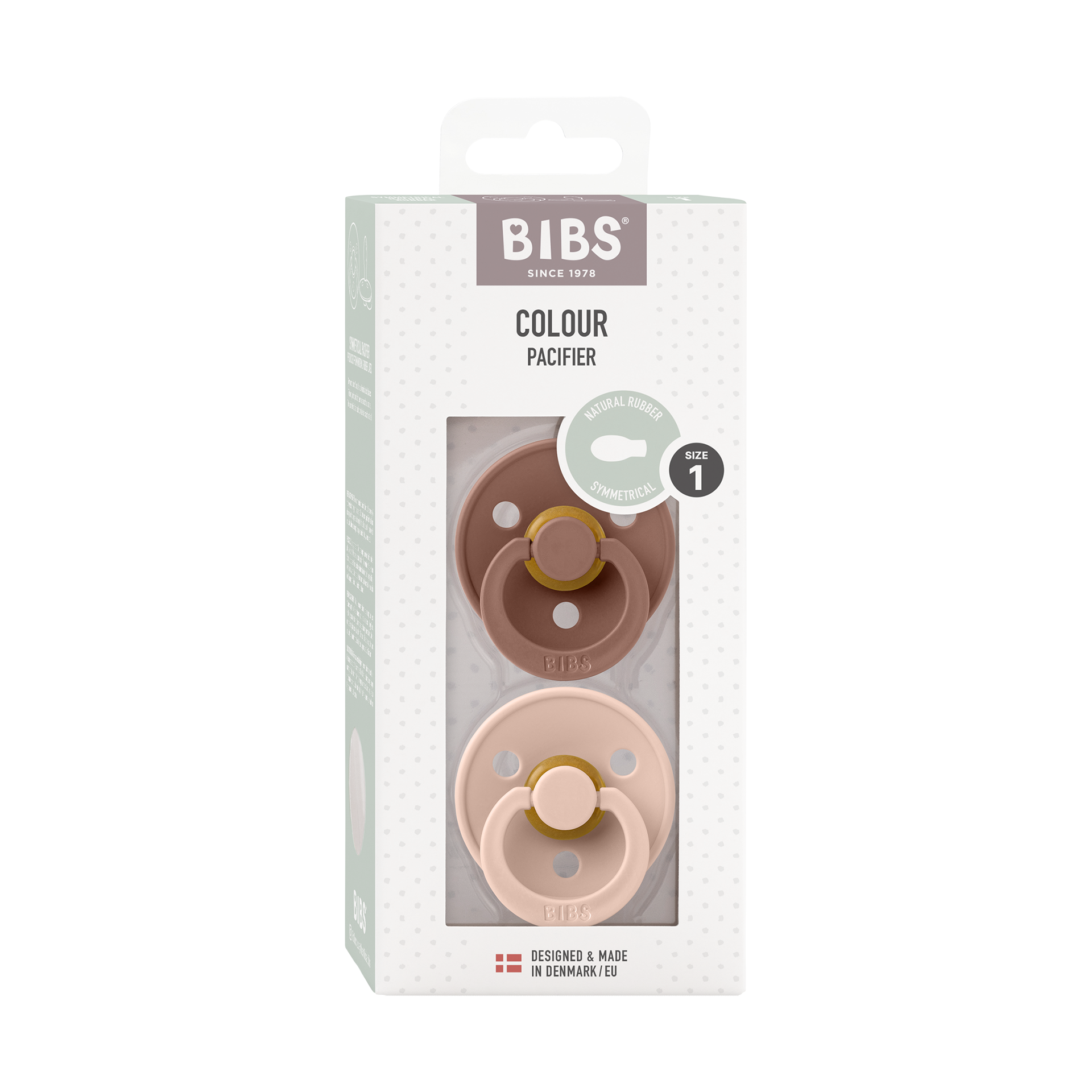 Schnuller BIBS Colour Anatomischer Sauger Woodchuck & Blush Schnuller BIBS Colour Anatomischer Sauger Woodchuck & Blush