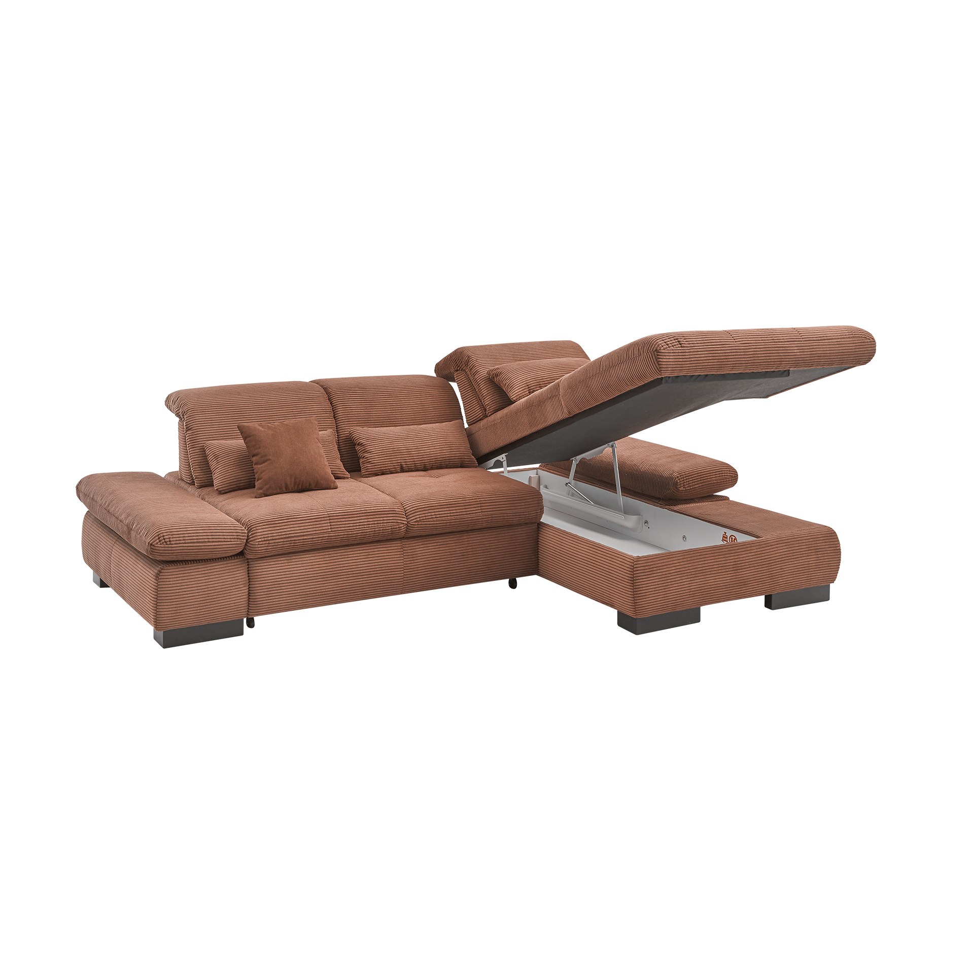 set one by Musterring Ecksofa Cordula Rot Ottomane rechts set one by Musterring Ecksofa Cordula Rot Ottomane rechts