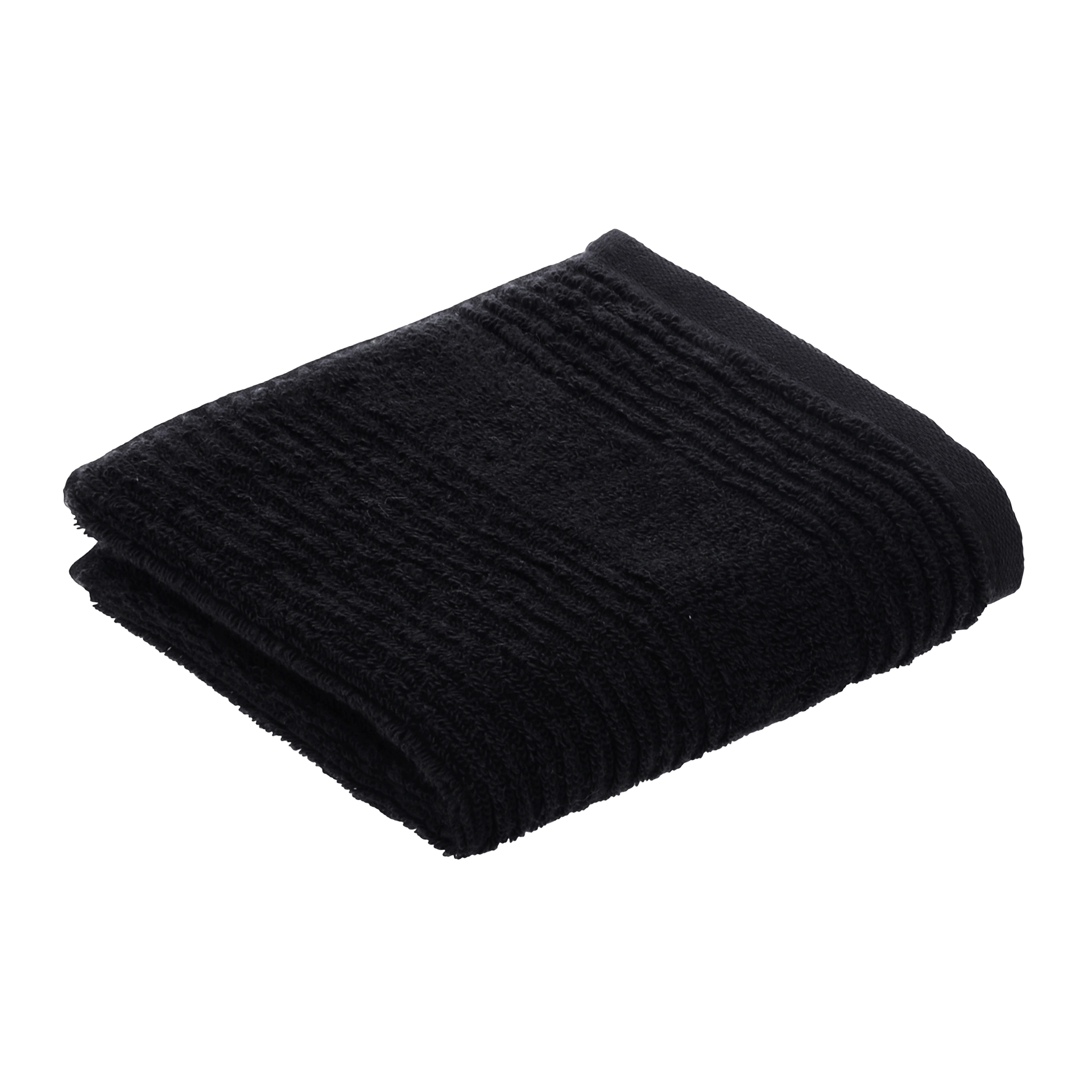 Vossen Gästehandtuch Tomorrow Schwarz 30x50cm Vossen Gästehandtuch Tomorrow Schwarz 30x50cm