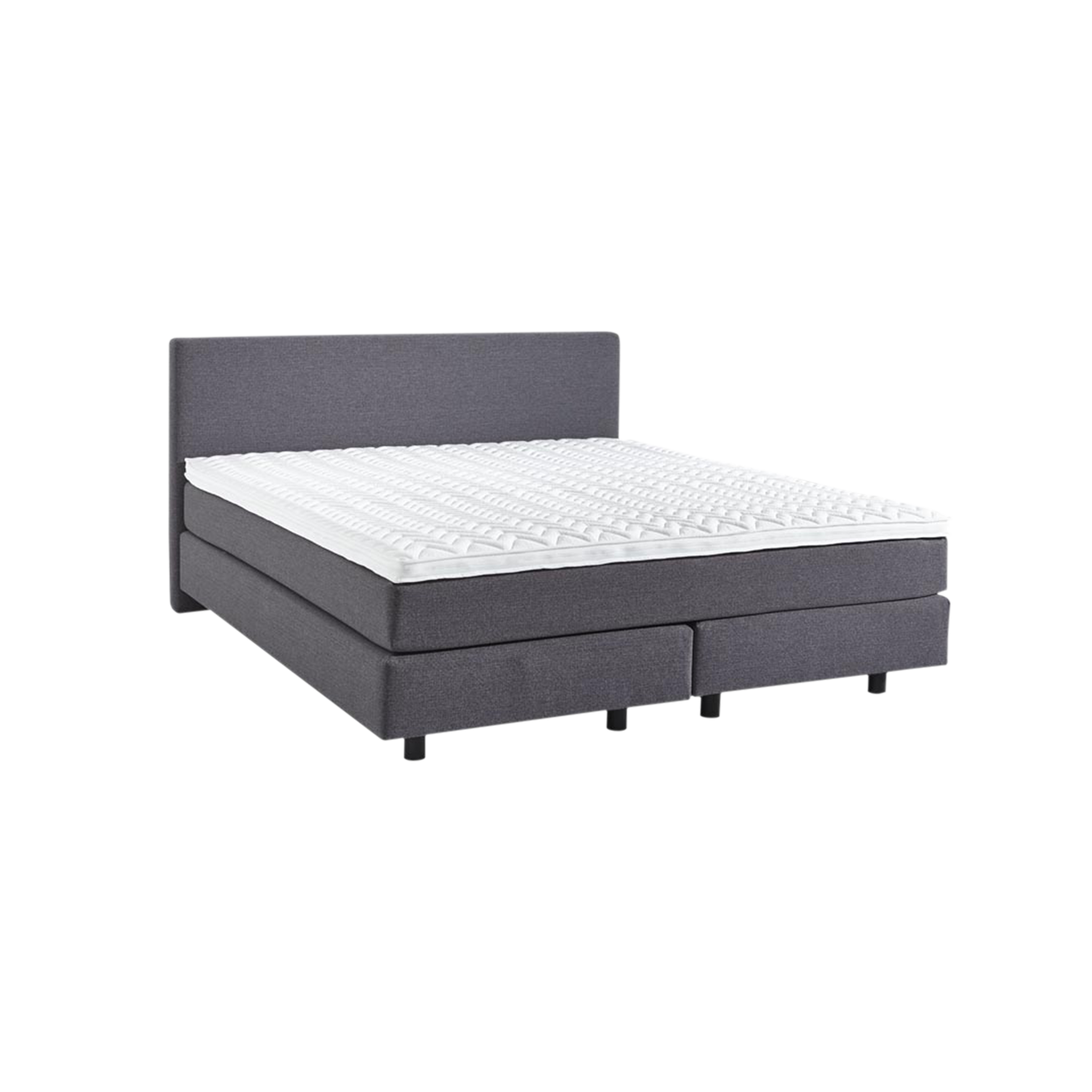 Global wohnen Boxspringbett Valencia Grau 160x200 cm Global wohnen Boxspringbett Valencia Grau 160x200 cm
