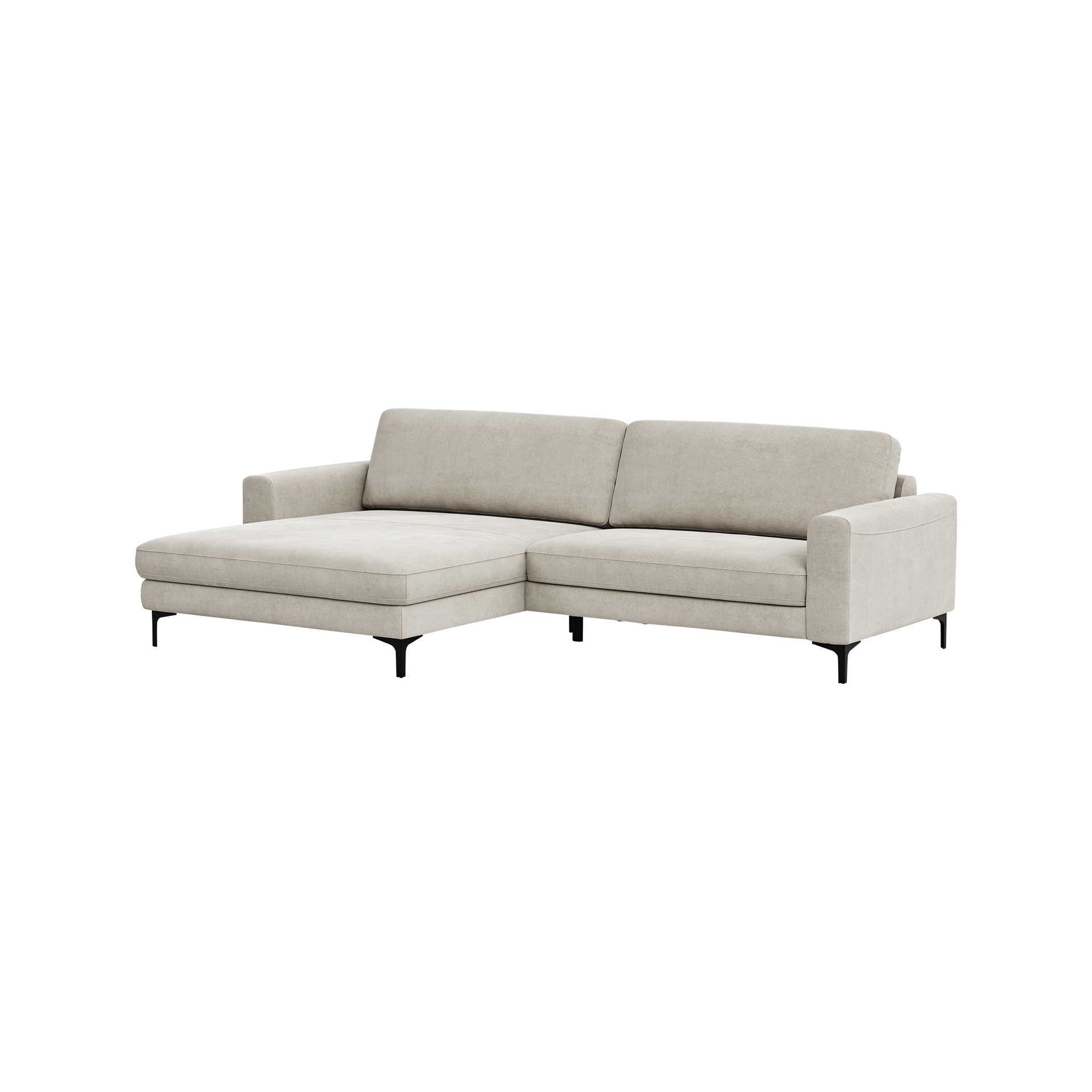 Global wohnen Ecksofa Oviedo Weiß langer Schenkel links Global wohnen Ecksofa Oviedo Weiß langer Schenkel links