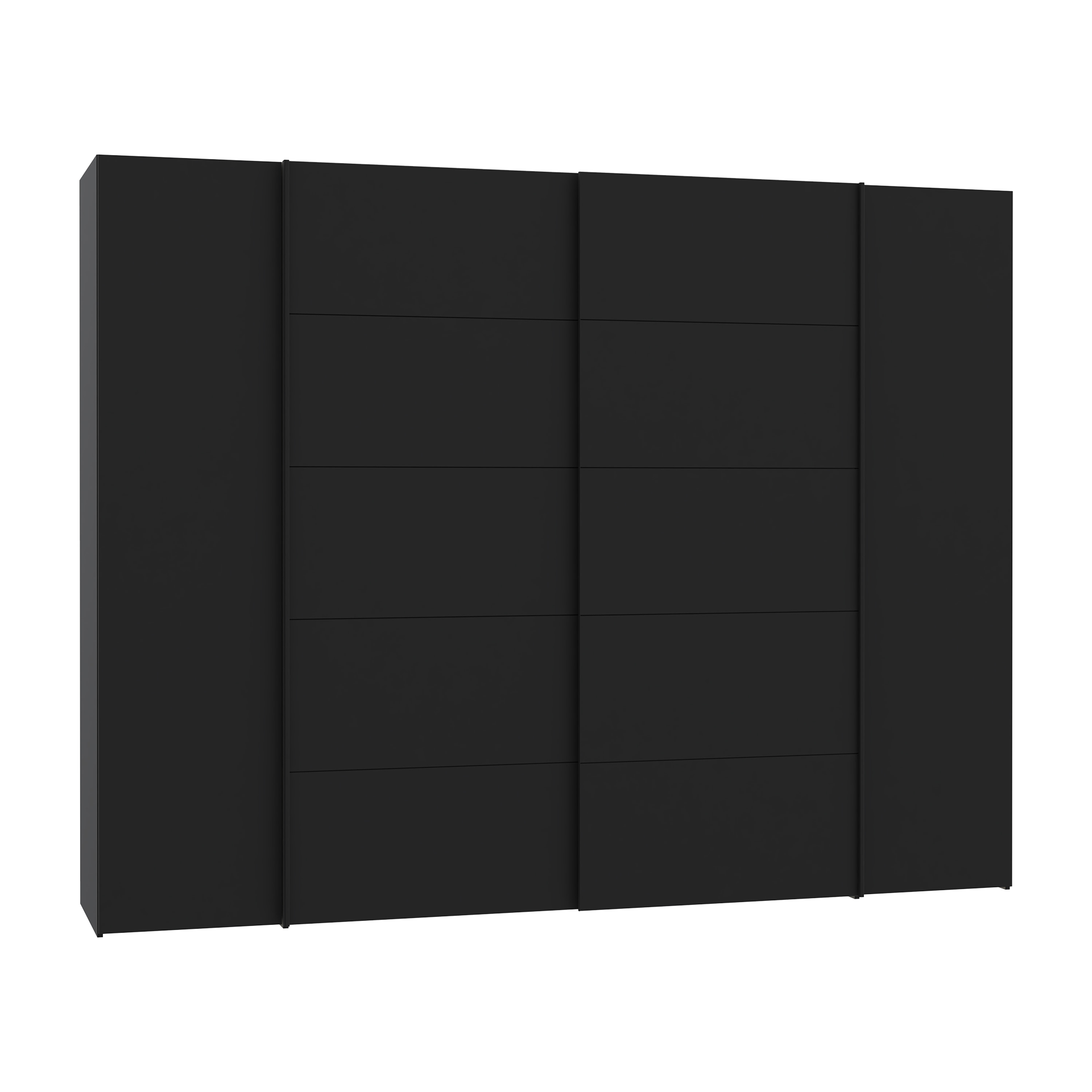 Schwebetürenschrank Narago Schwarz 61.2*270.3*210.5 Schwebetürenschrank Narago Schwarz 61.2*270.3*210.5