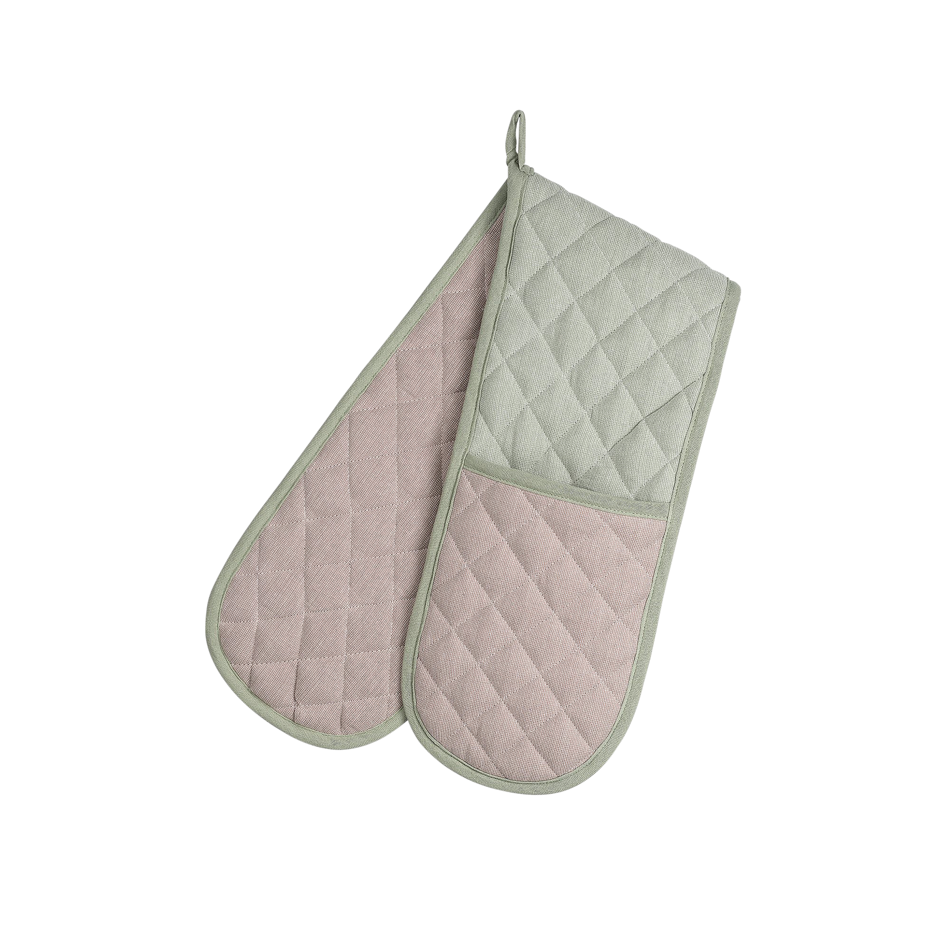 Ofenhandschuhe Tia Nougat, Rauchgrün