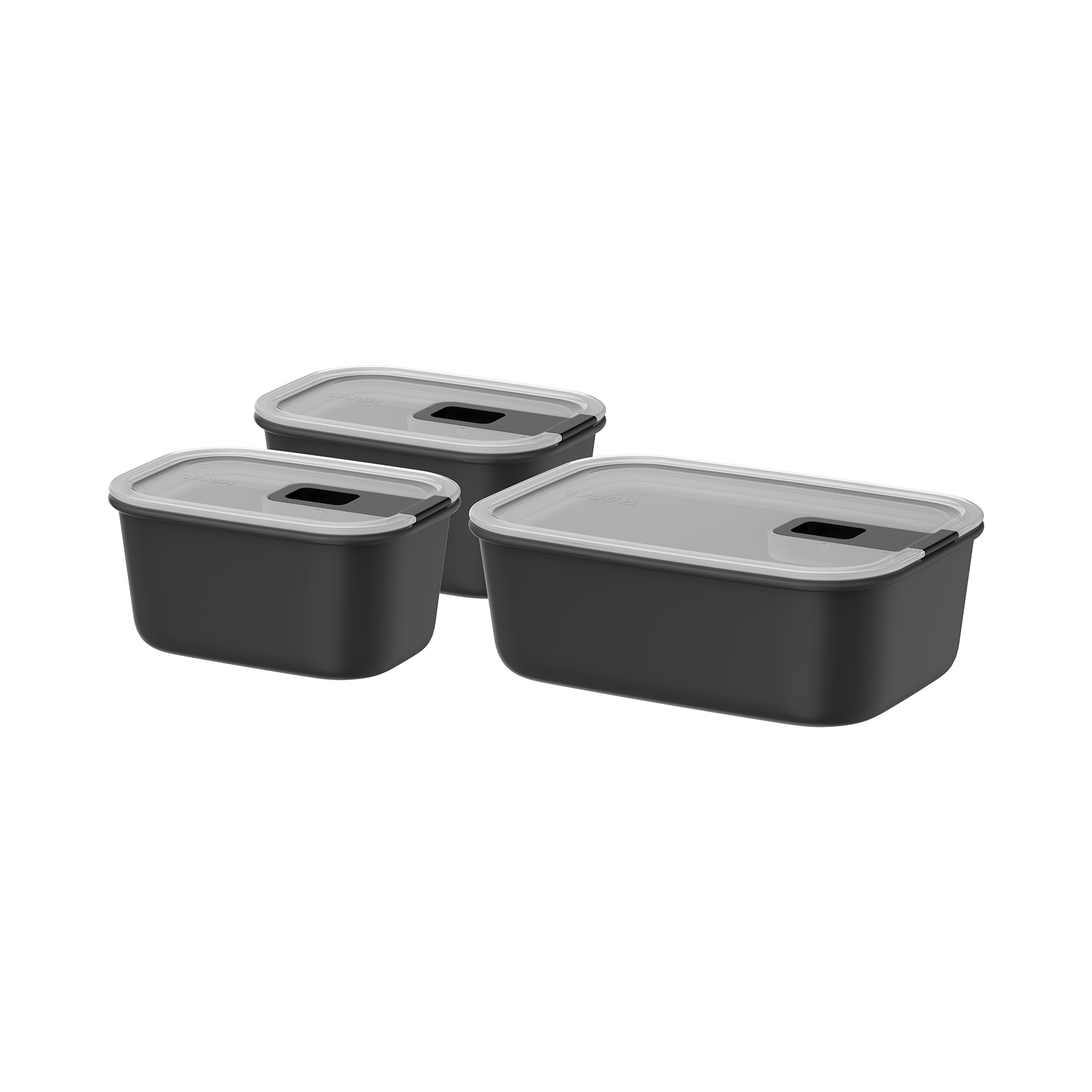 Mepal Frischhaltedosen-Set Easyclip Nordic Black Mepal Frischhaltedosen-Set Easyclip Nordic Black