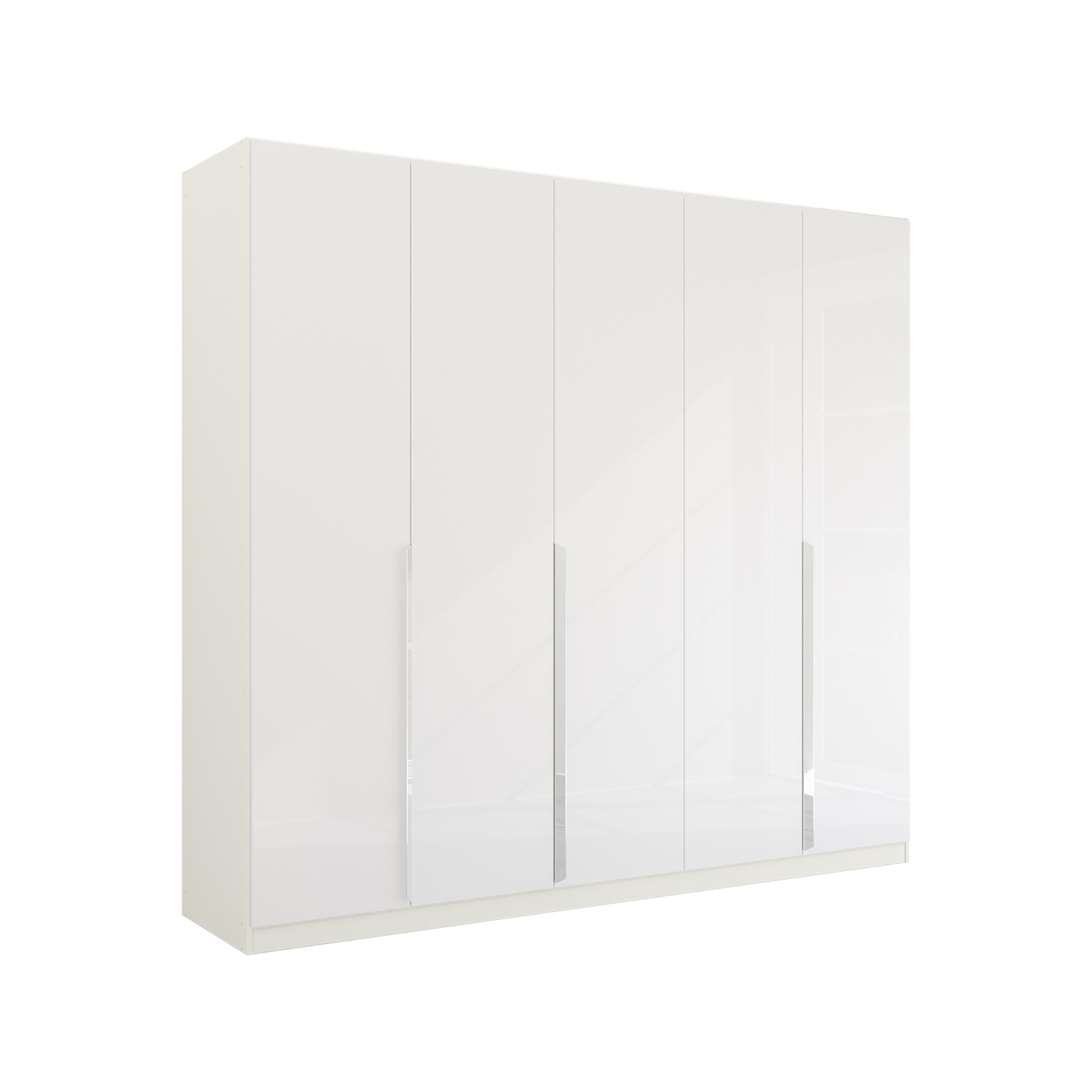 Drehtürenschrank Glam 5-türig Weiß 54*226*210 Drehtürenschrank Glam 5-türig Weiß 54*226*210