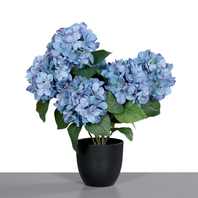 Kunstblume Hortensie Blau