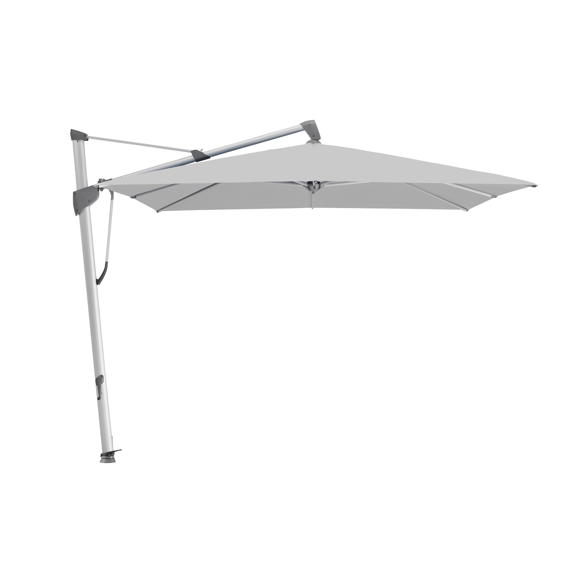Glatz Ampelschirm Sombrano S+ Grau quadratisch 350x350 Glatz Ampelschirm Sombrano S+ Grau quadratisch 350x350