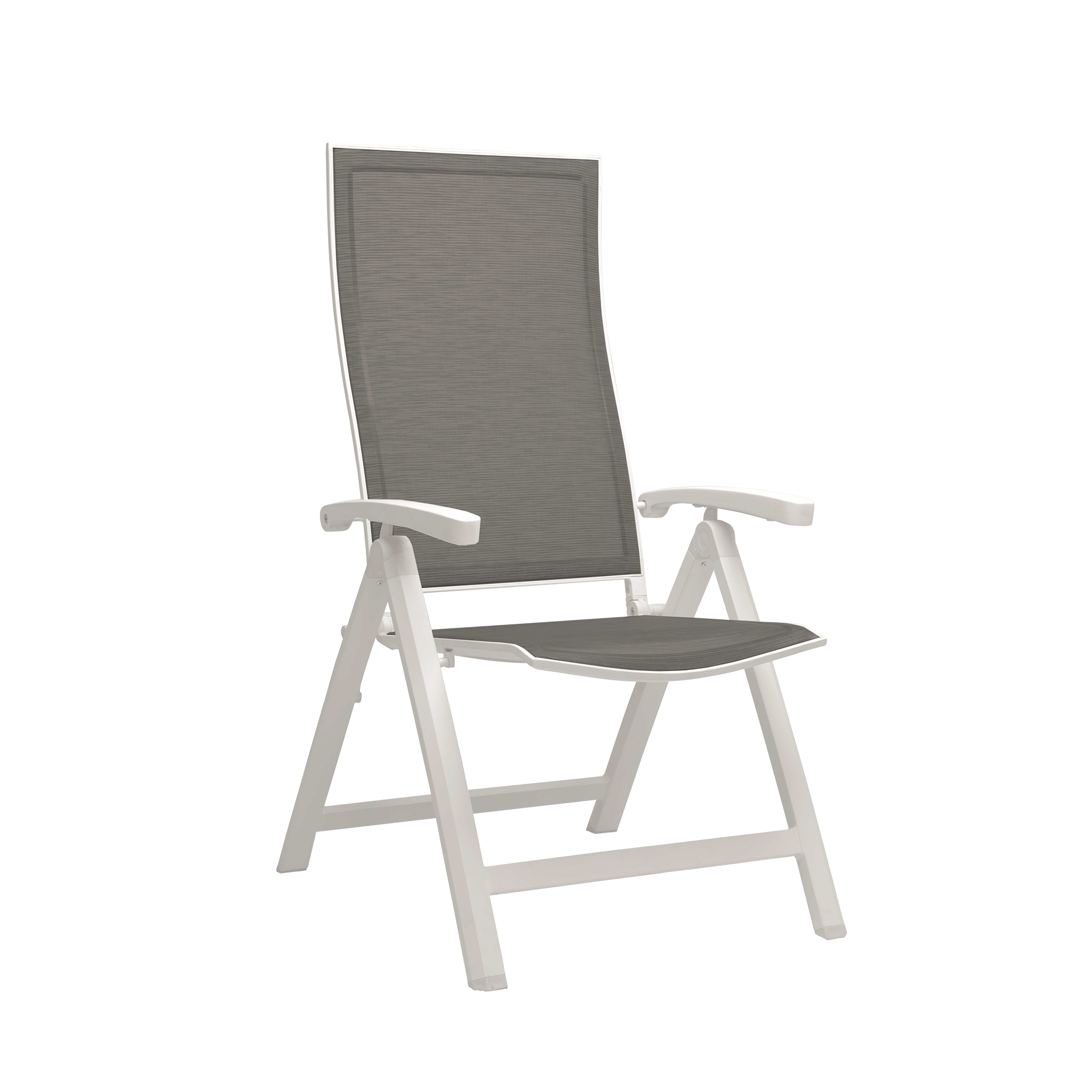 Stern Klappsessel Kari Bezug Silber Gestell Weiß Stern Klappsessel Kari Bezug Silber Gestell Weiß