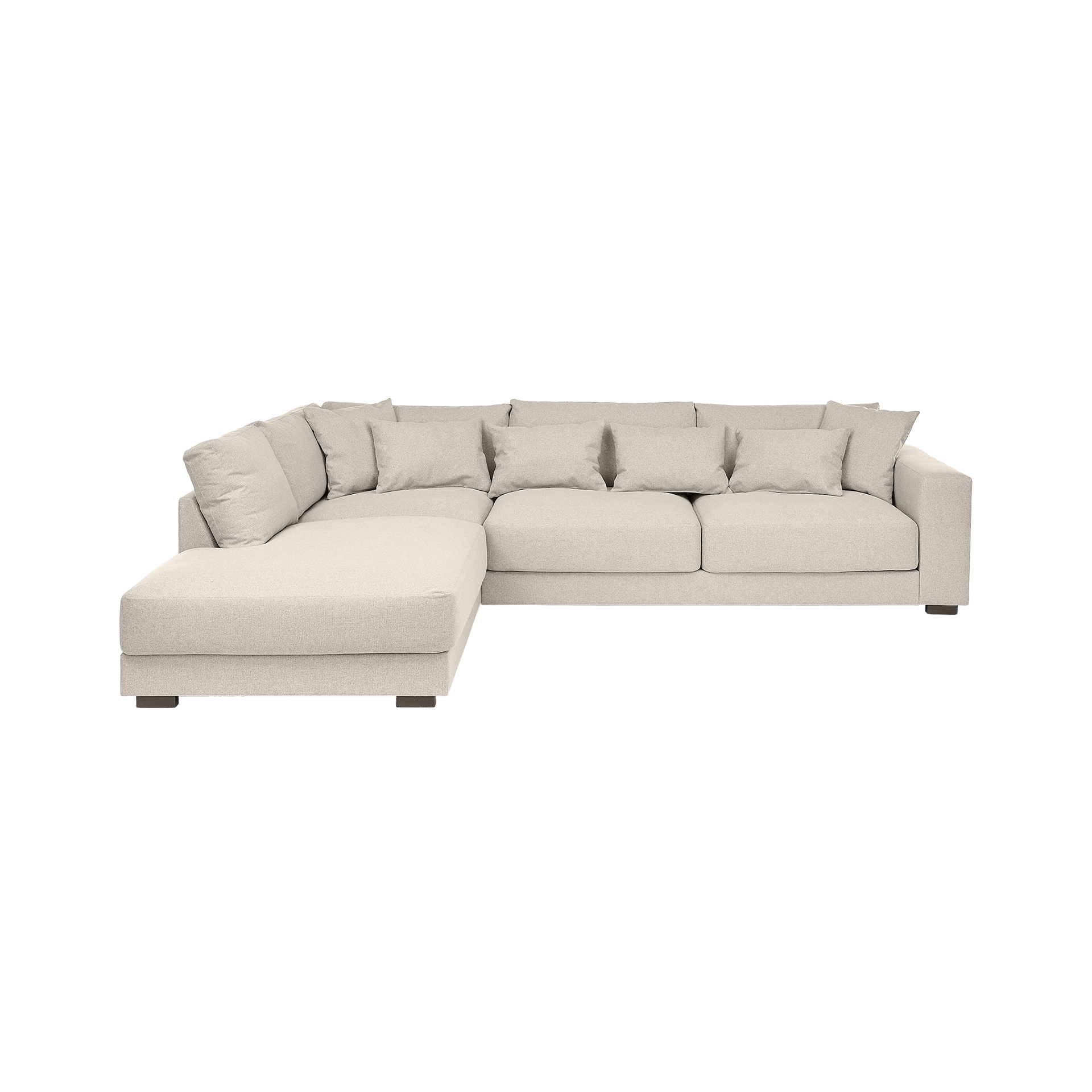 Ecksofa Diego Beige Ottomane links Ecksofa Diego Beige Ottomane links