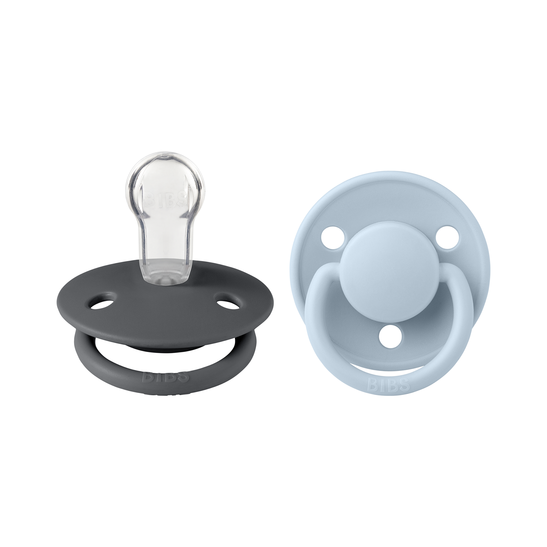 Schnuller BIBS De Lux Iron & Baby Blue Schnuller BIBS De Lux Iron & Baby Blue