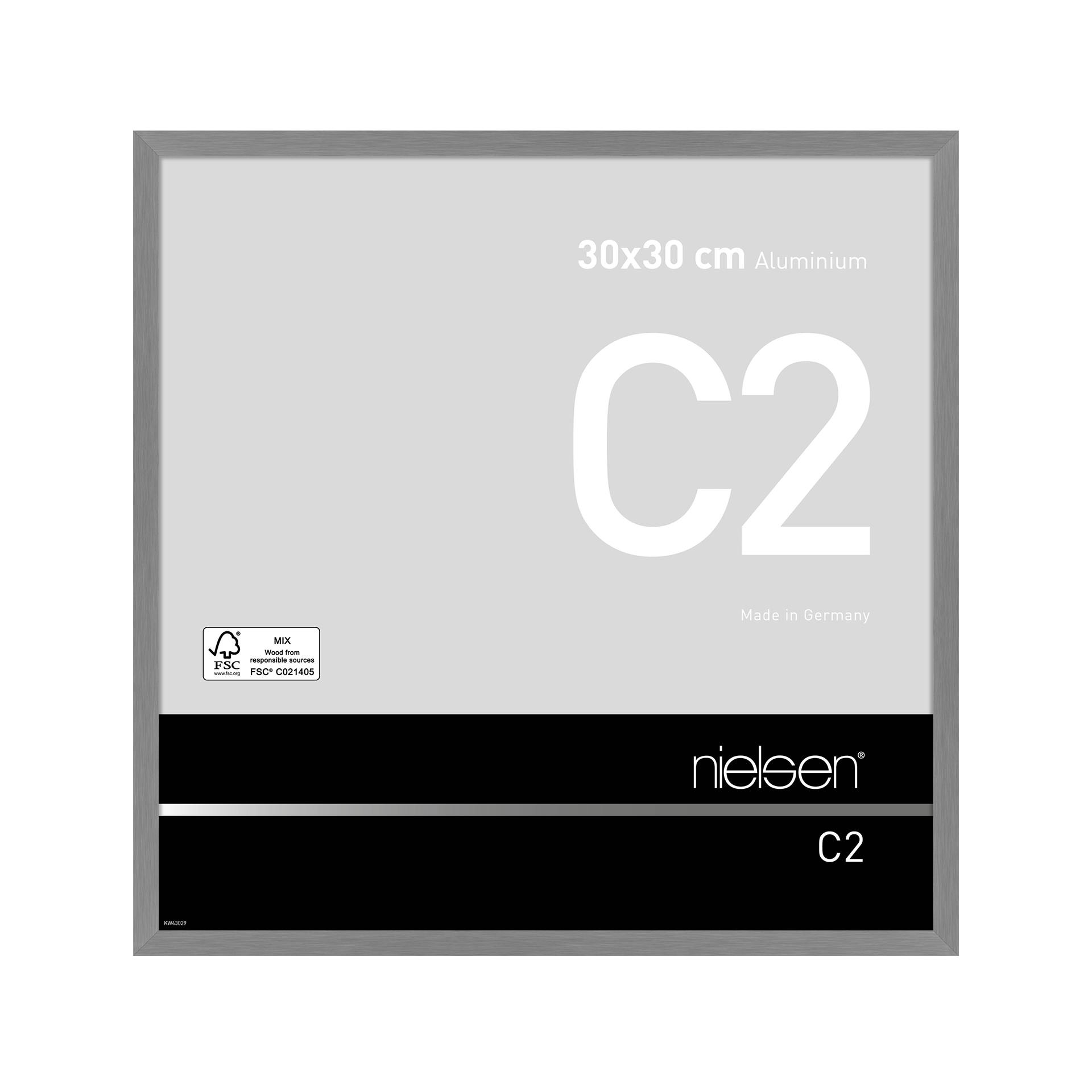 Bilderrahmen C2 Grau Stucktur matt